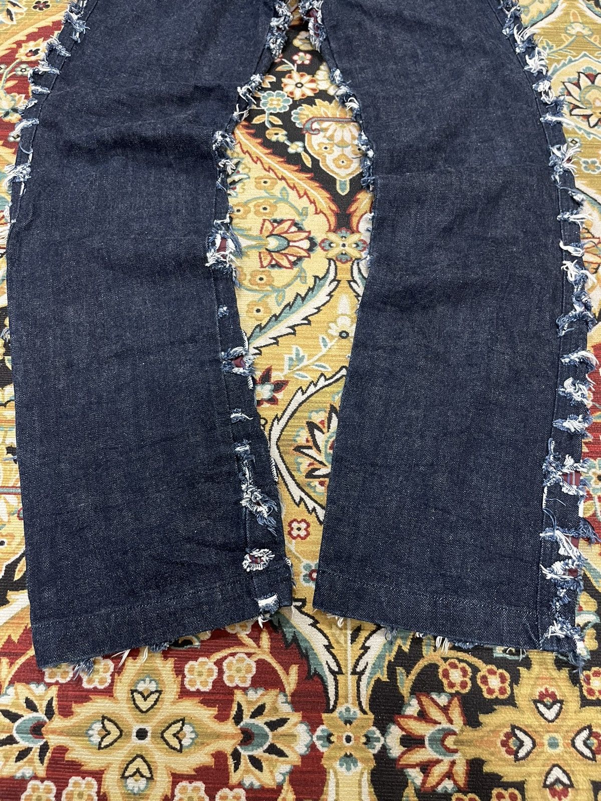 Japanese Brand Vintage Altch Destroyed Rips And Patchess Distressed Jeans Size US 29 - 12 Thumbnail