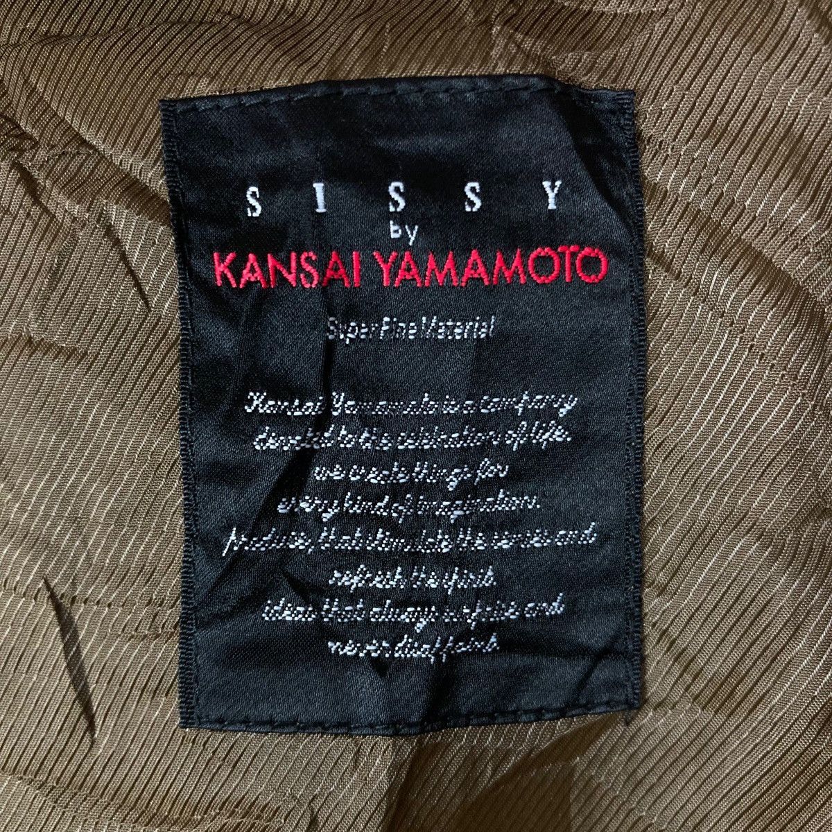 Kansai Yamamoto Vintage Sissy by Kansai Yamamoto Japanese Fashion Designer Size US M / EU 48-50 / 2 - 5 Thumbnail