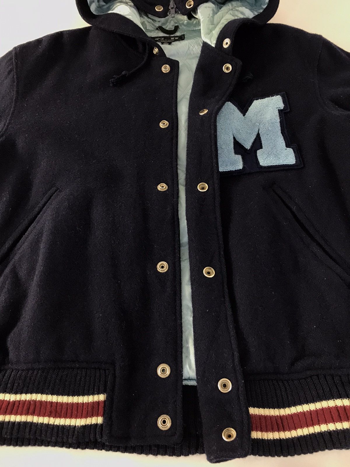Japanese Brand × Vintage Vintage G&H Varsity Jacket Wool Big Logo(H) Hoodie Style Size US L / EU 52-54 / 3 - 7 Thumbnail
