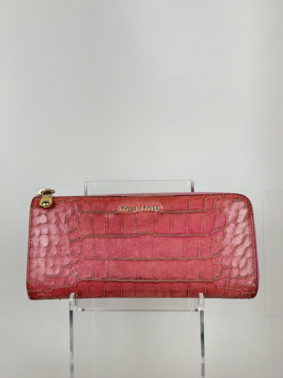 Miu Miu Leather wallet Miu Miu y2k original streetwear luxury Size ONE SIZE - 1 Thumbnail