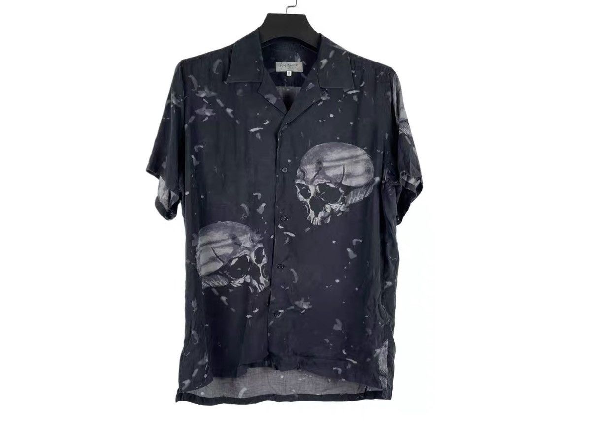 Yohji Yamamoto Yohji Yamamoto SS16 Tencel Skull Shirt J31 Size US M / EU 48-50 / 2 - 1 Thumbnail
