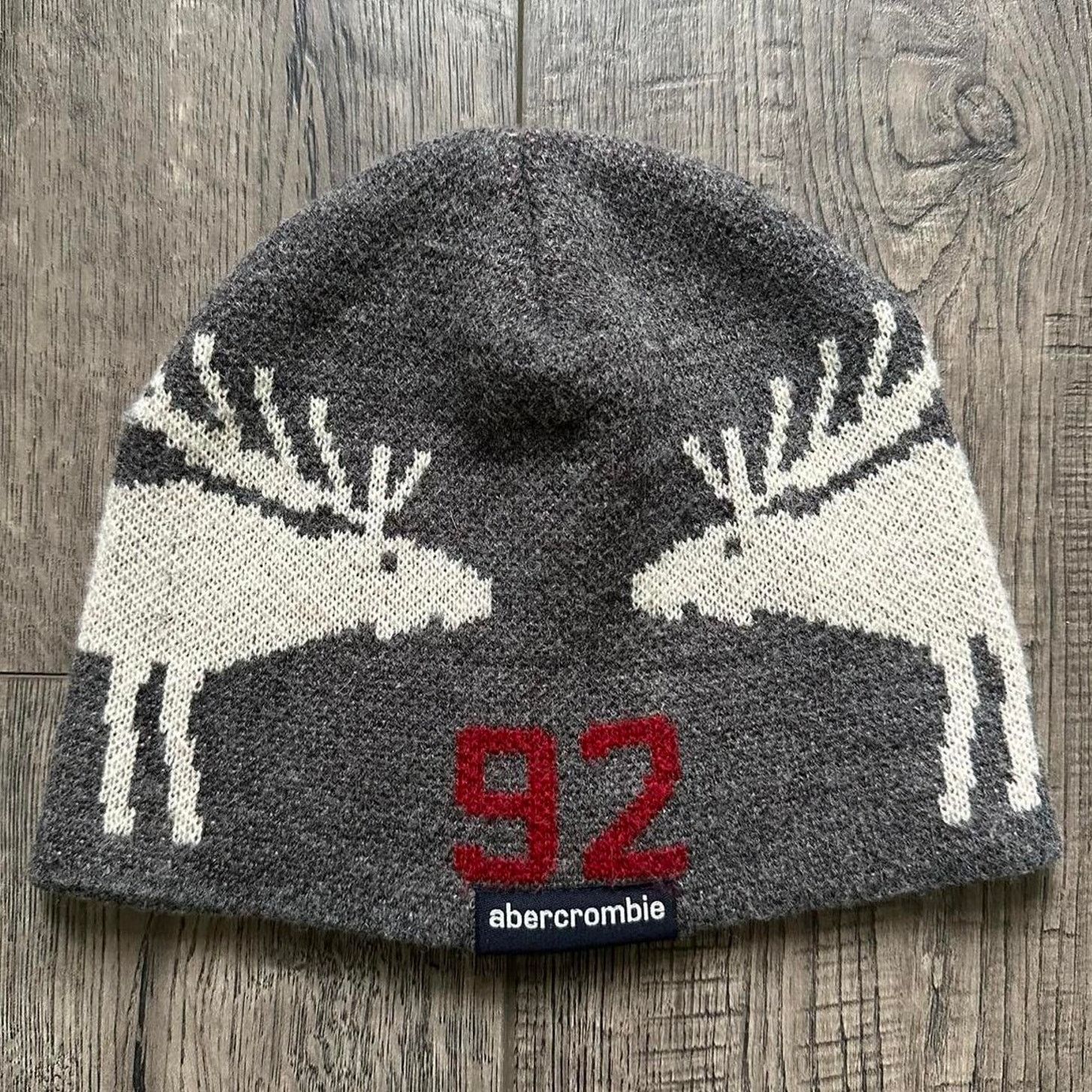 Abercrombie & Fitch × Vintage Vintage Y2K Wool Abercrombie & Fitch Beanie Skullcap Hat Size ONE SIZE - 1 Thumbnail