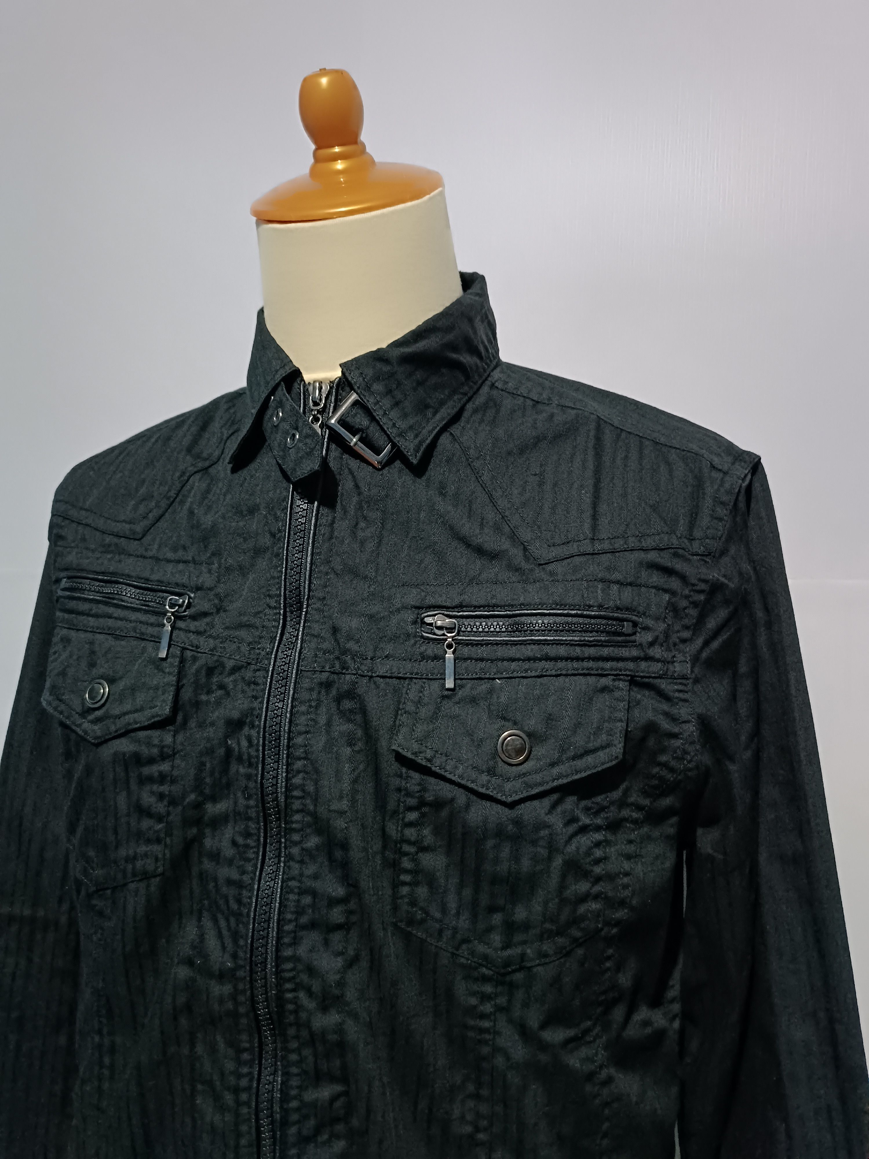 Japanese Brand Urban Collection Zip Up Shirt With Belt Layer Size US M / EU 48-50 / 2 - 2 Thumbnail