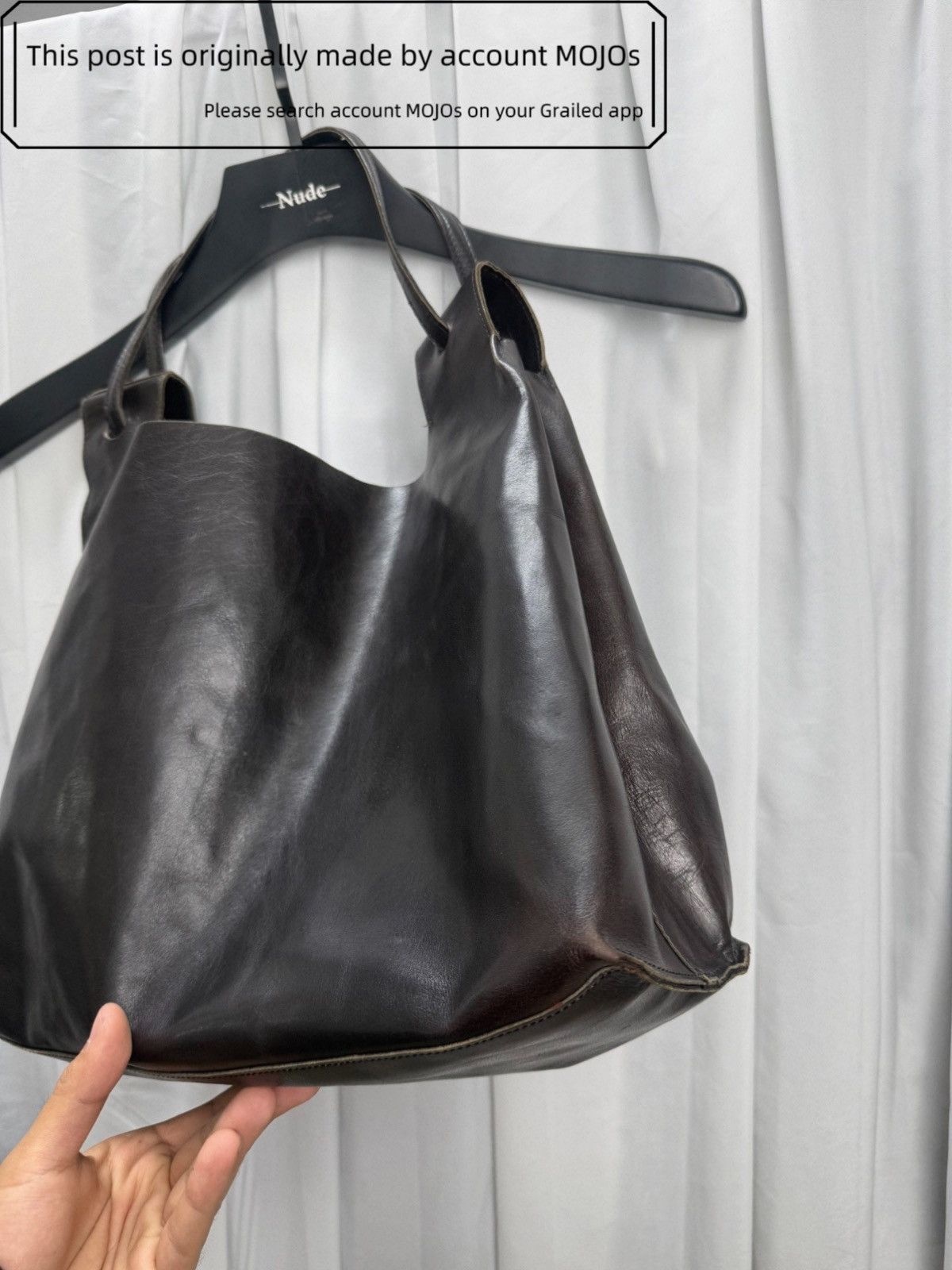 Yohji Yamamoto Yohji Yamamoto Y’s Leather Tote Bag mojos14383272026 Size ONE SIZE - 4 Thumbnail