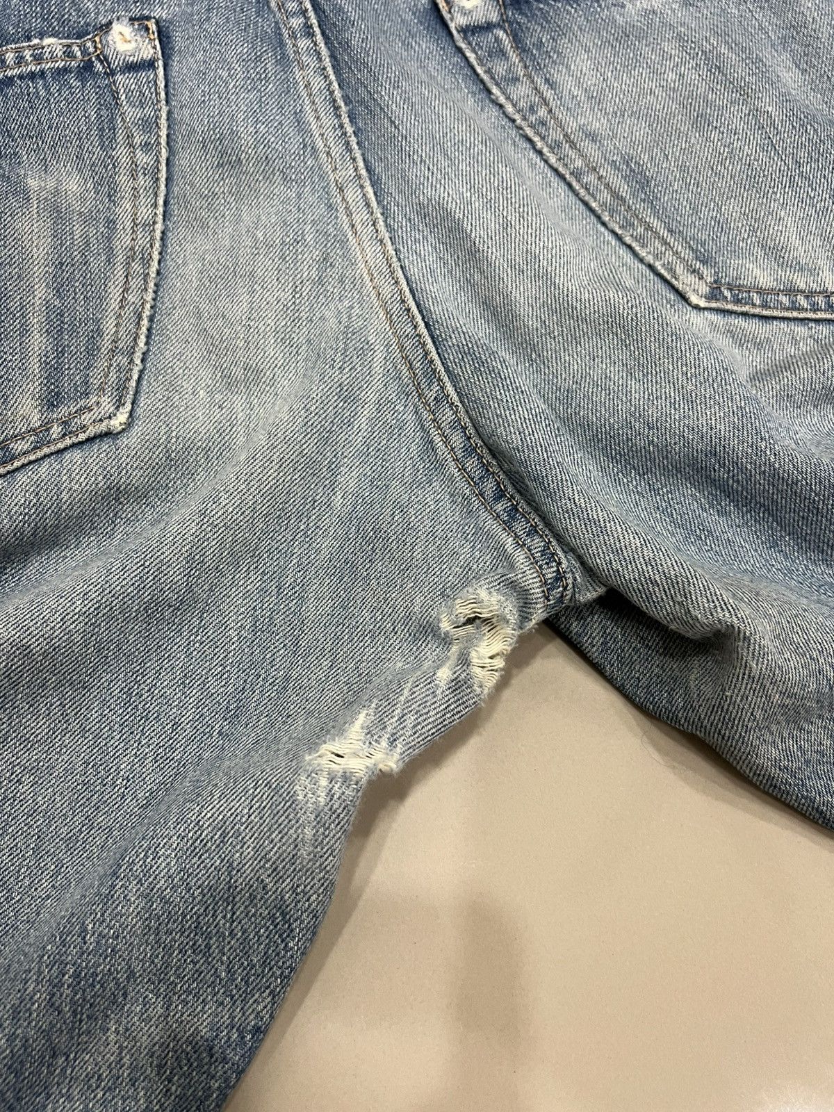 Hysteric Glamour HYSTERIC GLAMOUR SELVEDGE DISTRESSED DENIM Size US 31 - 10 Thumbnail