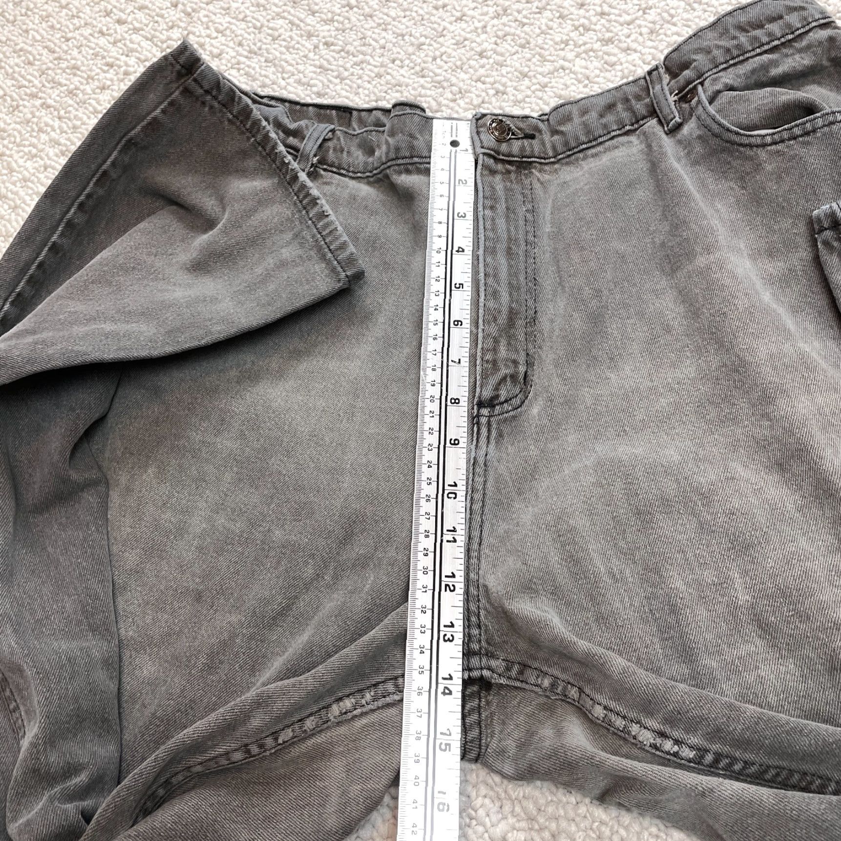 Vintage St John's Bay Jeans Womens 22 W Gray Denim Straight Relaxed High Rise 39x30 Pant Size 40" / US 18 - 4 Thumbnail