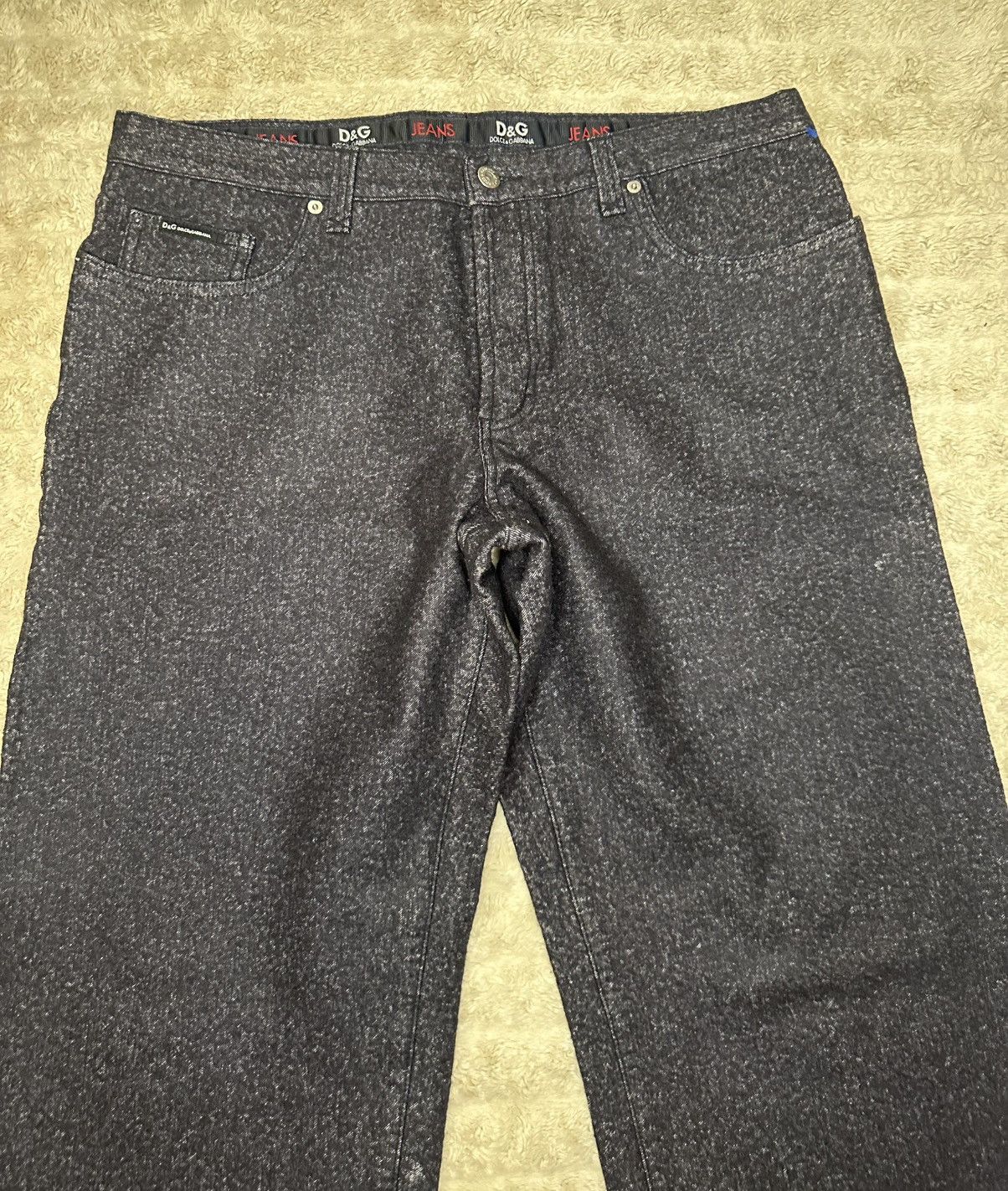 Dolce & Gabbana D&G gray cotton/wool mid-rise straight leg jeans IT 42/US 32 Size US 32 / EU 48 - 2 Thumbnail
