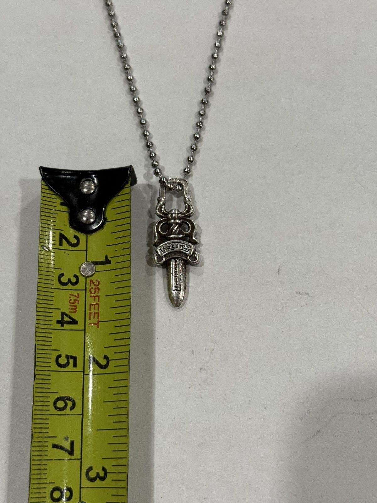 Chrome Hearts Chrome Hearts Dagger Pendant Silver Ball Chain Necklace 925 Size ONE SIZE - 14 Thumbnail