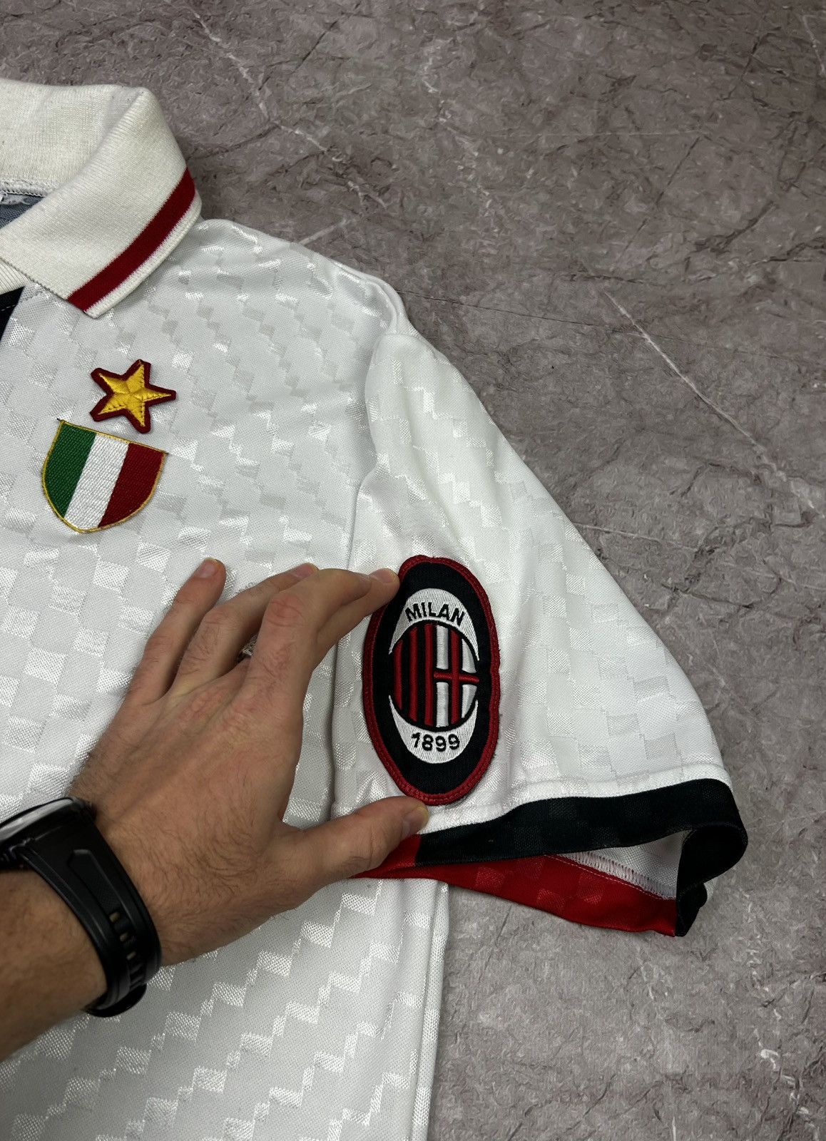 Lotto Sport lotto Milan 1995 1996 1997 Away Football Shirt Maglia Calcio Size US XL / EU 56 / 4 - 9 Thumbnail