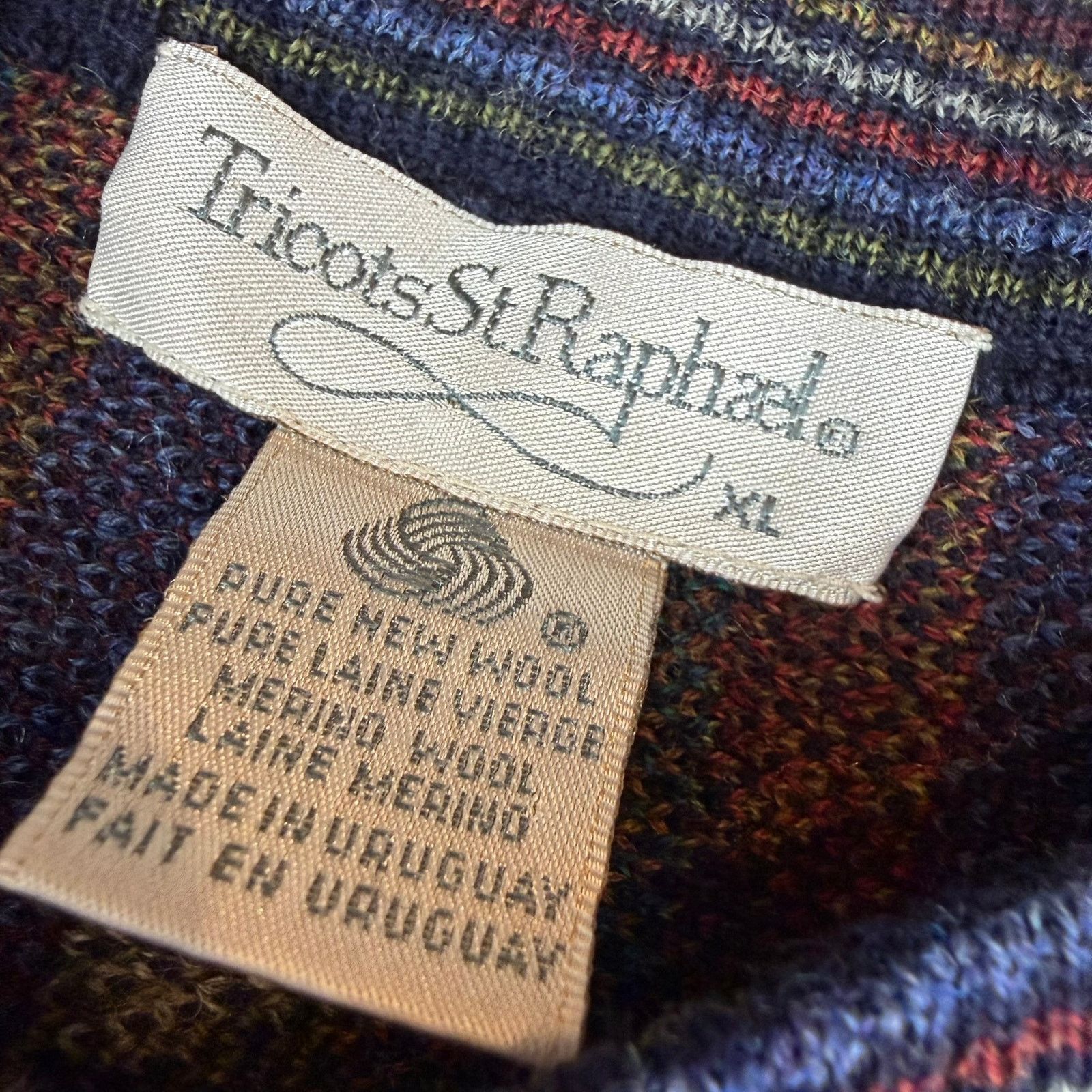 Tricots St. Raphael Tricots St Raphael Merino Wool Sweater XL Vintage Size US XL / EU 56 / 4 - 3 Thumbnail