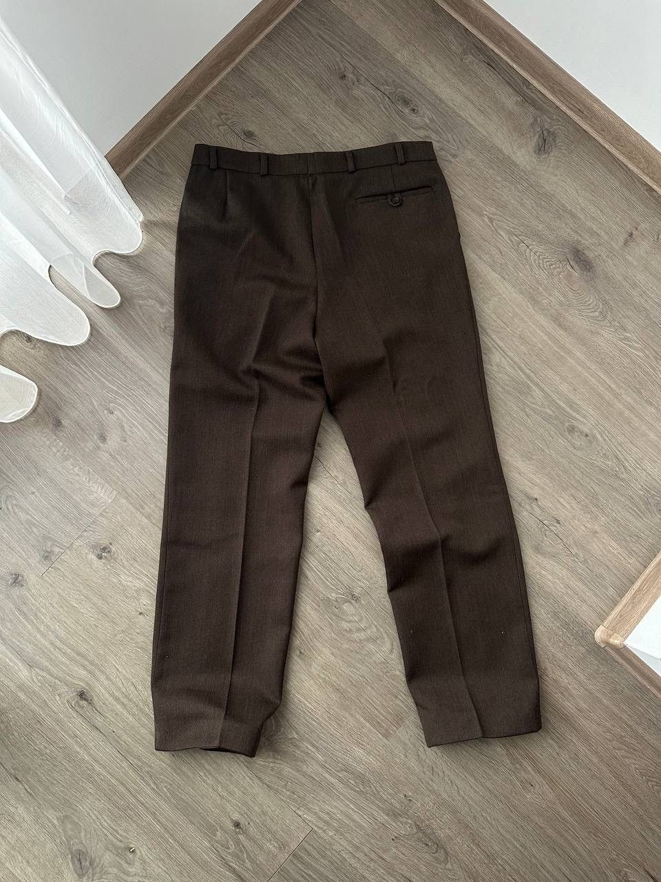 Japanese Brand × Vintage Vintage Antique Japanese Brown Wool Straight Pipes Pants Size 38R - 10 Thumbnail