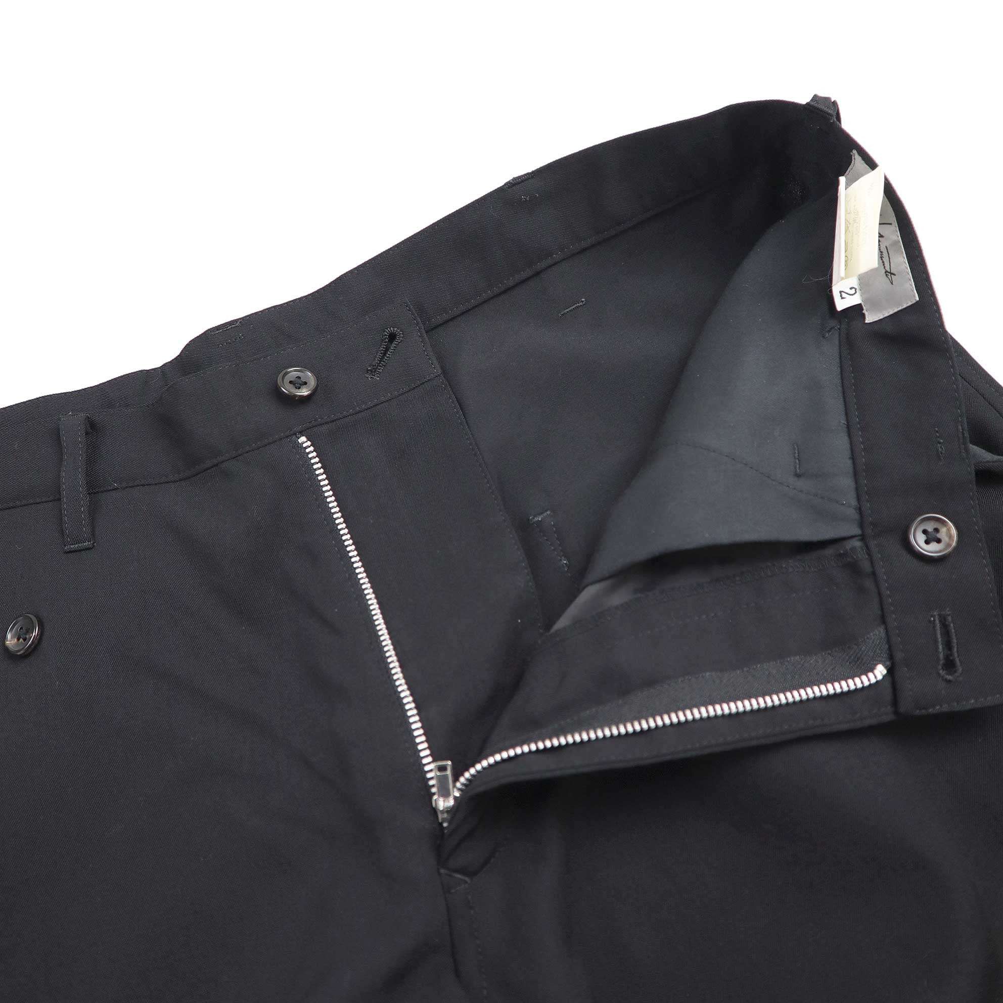 Yohji Yamamoto Yohji Yamamoto Pour Homme 07AW Ribbed Hem Pants Size US 34 / EU 50 - 4 Thumbnail