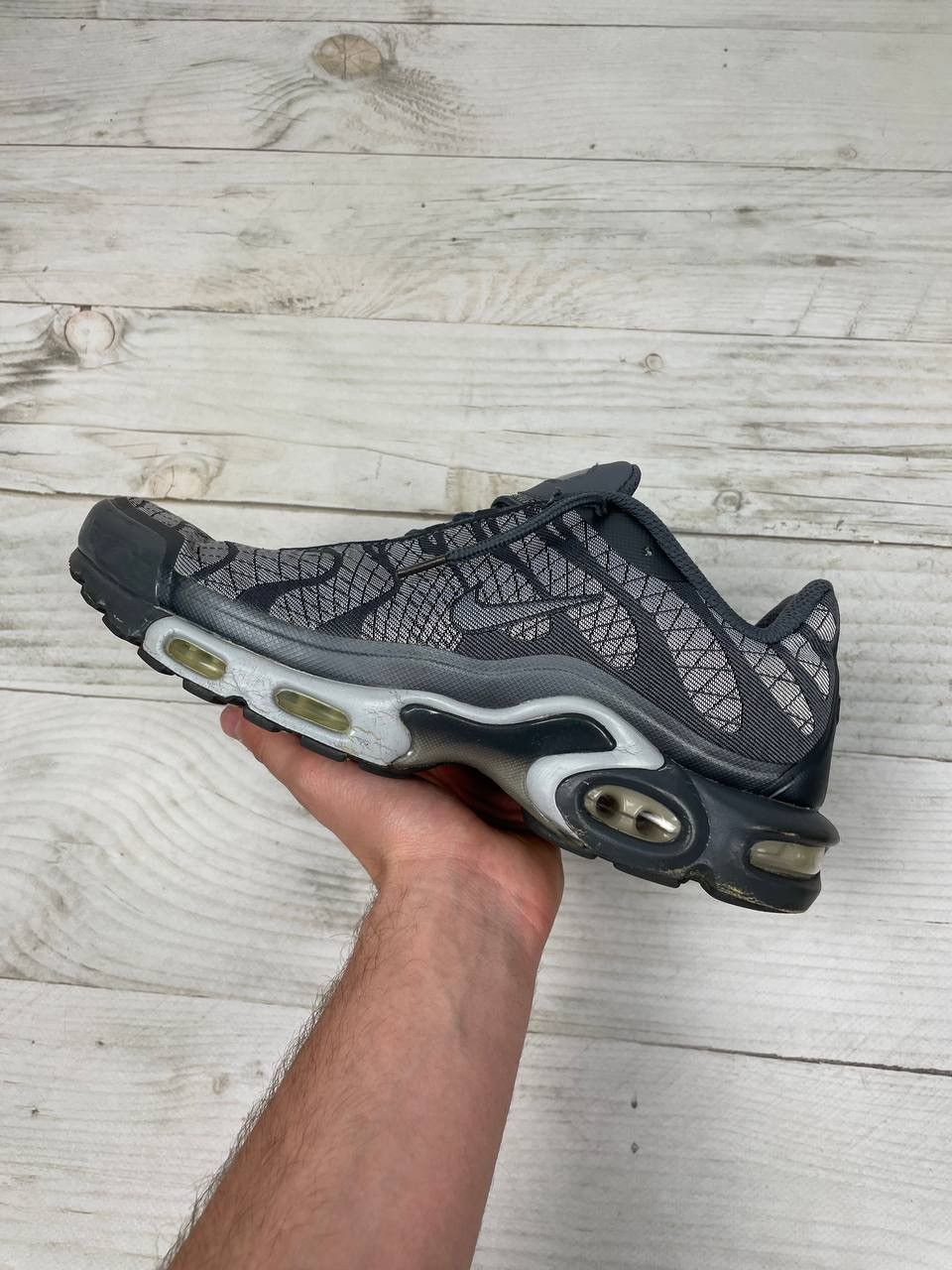 Nike Nike Air Max Plus TN White Grey Trainers Sneakers Size US 11 / EU 44 - 9 Thumbnail