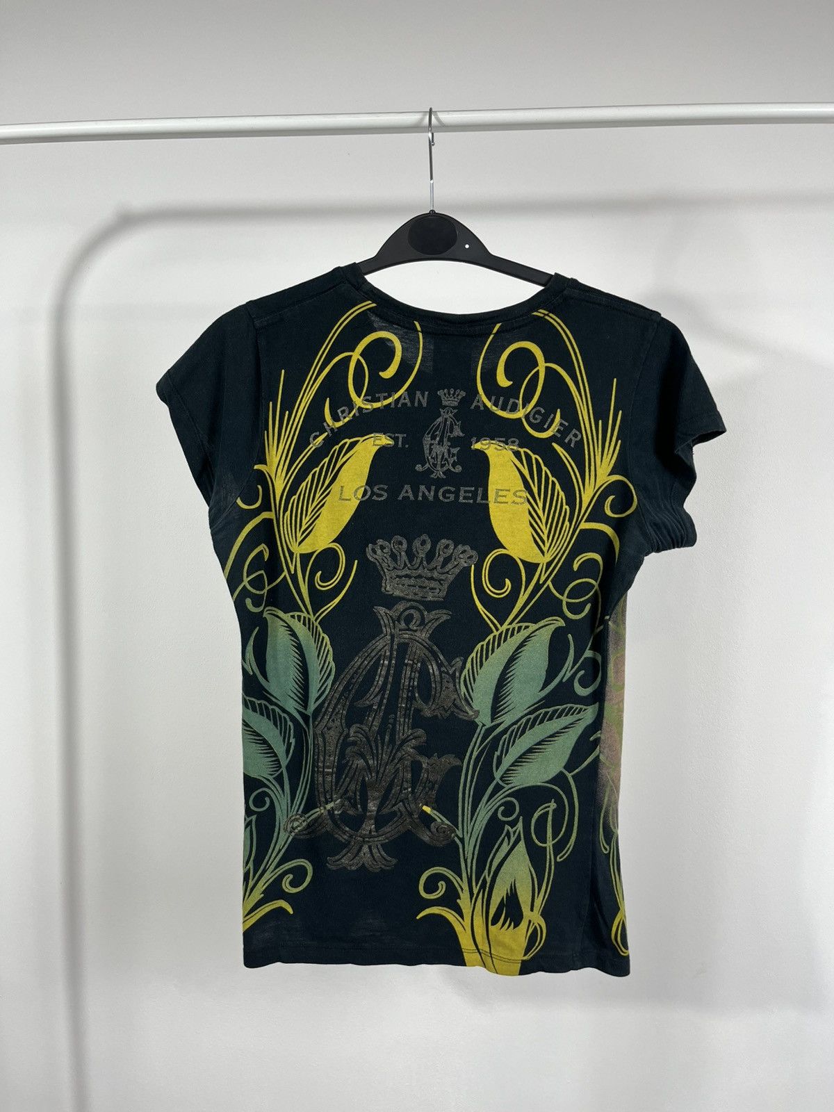 Christian Audigier Vintage Christian Audigier Tattoo Skull Birds Graphic Tee Size M / US 6-8 / IT 42-44 - 10 Thumbnail