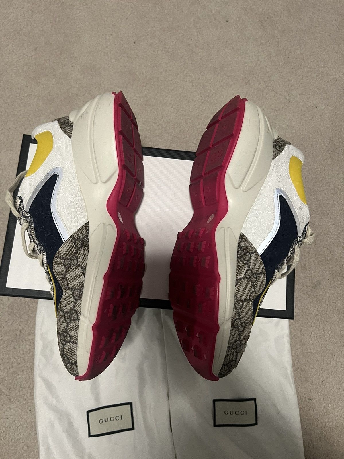 Gucci Gucci Rhyton GG Supreme Sneakers Size US 9 / EU 42 - 2 Thumbnail