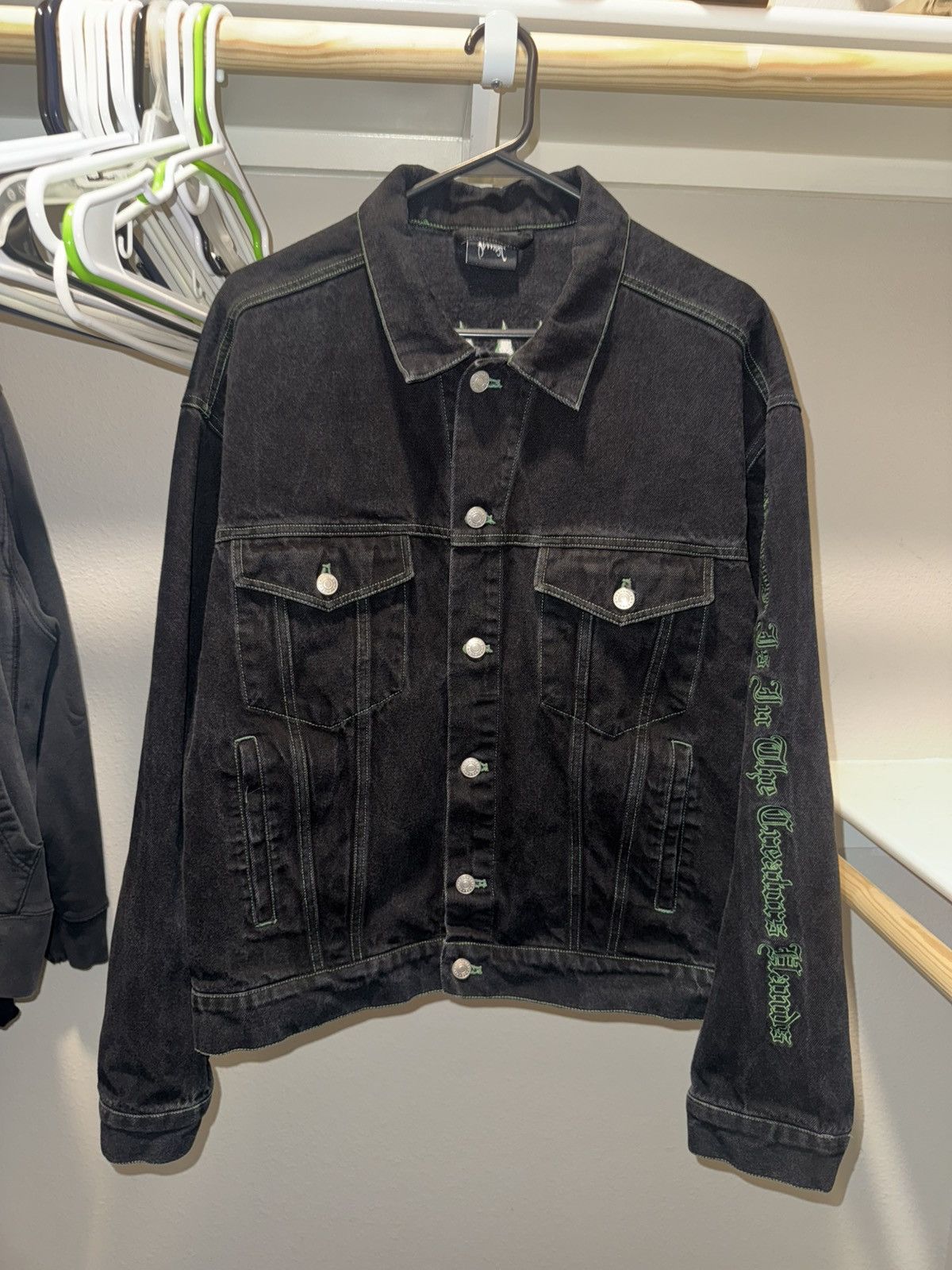 Other × Revenge Revenge Green Embroidered Jean Jacket Size US L / EU 52-54 / 3 - 2 Thumbnail