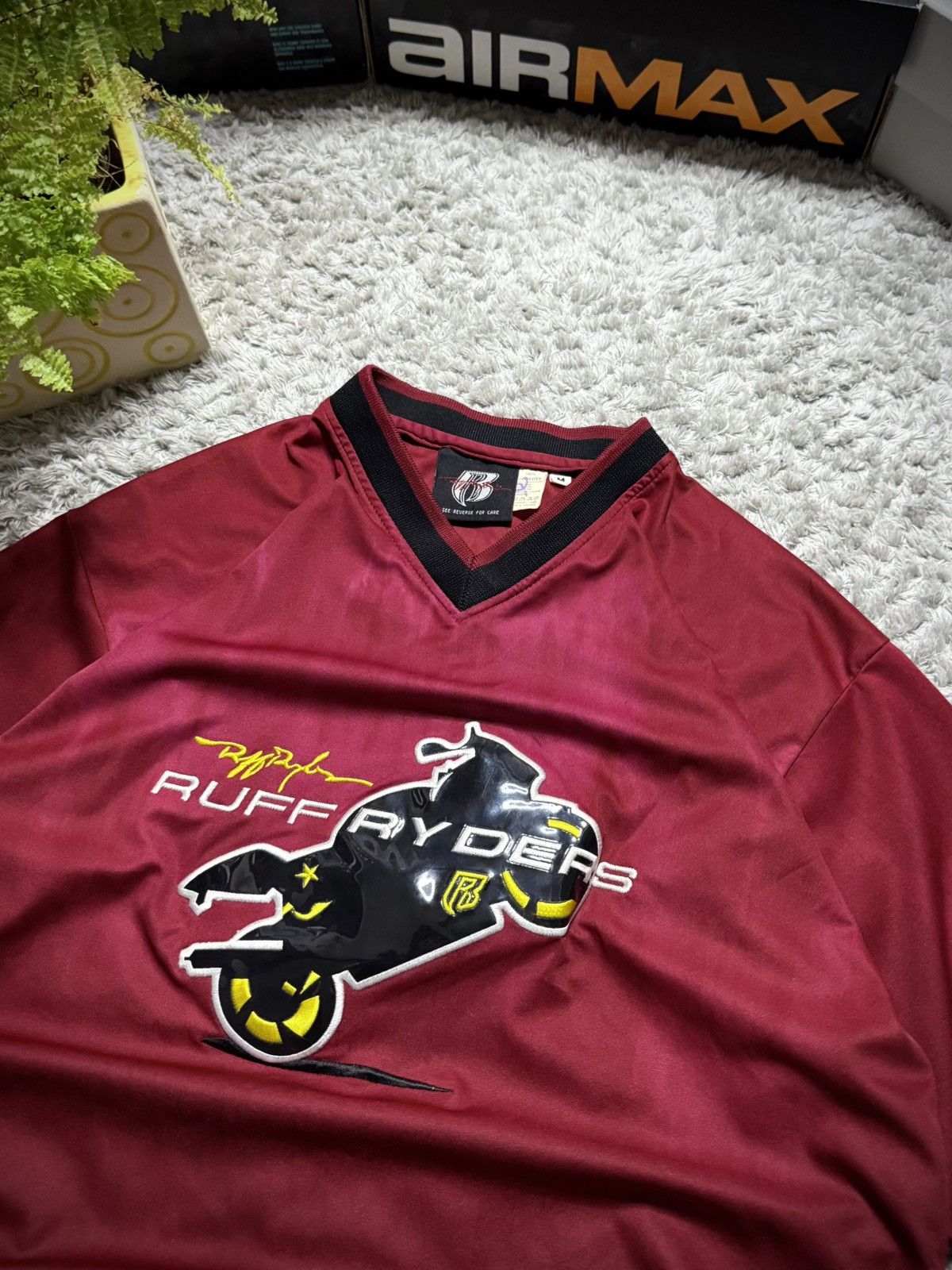 Ruff Ryders 00s Jersy Ruff Ryders Vintage T-Shirt Big Logo Rare Moto Y2K Size US M / EU 48-50 / 2 - 4 Thumbnail