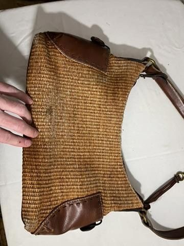 Fossil Fossil Woven Straw & Leather Handbag Size ONE SIZE - 2 Thumbnail