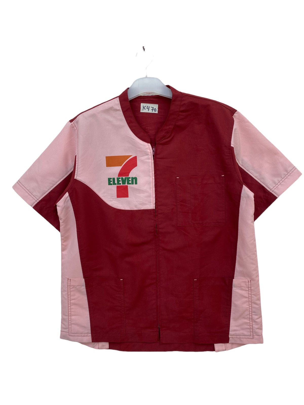 Japanese Brand Vintage Seven Eleven Worker Shirt Size US L / EU 52-54 / 3 - 1 Thumbnail