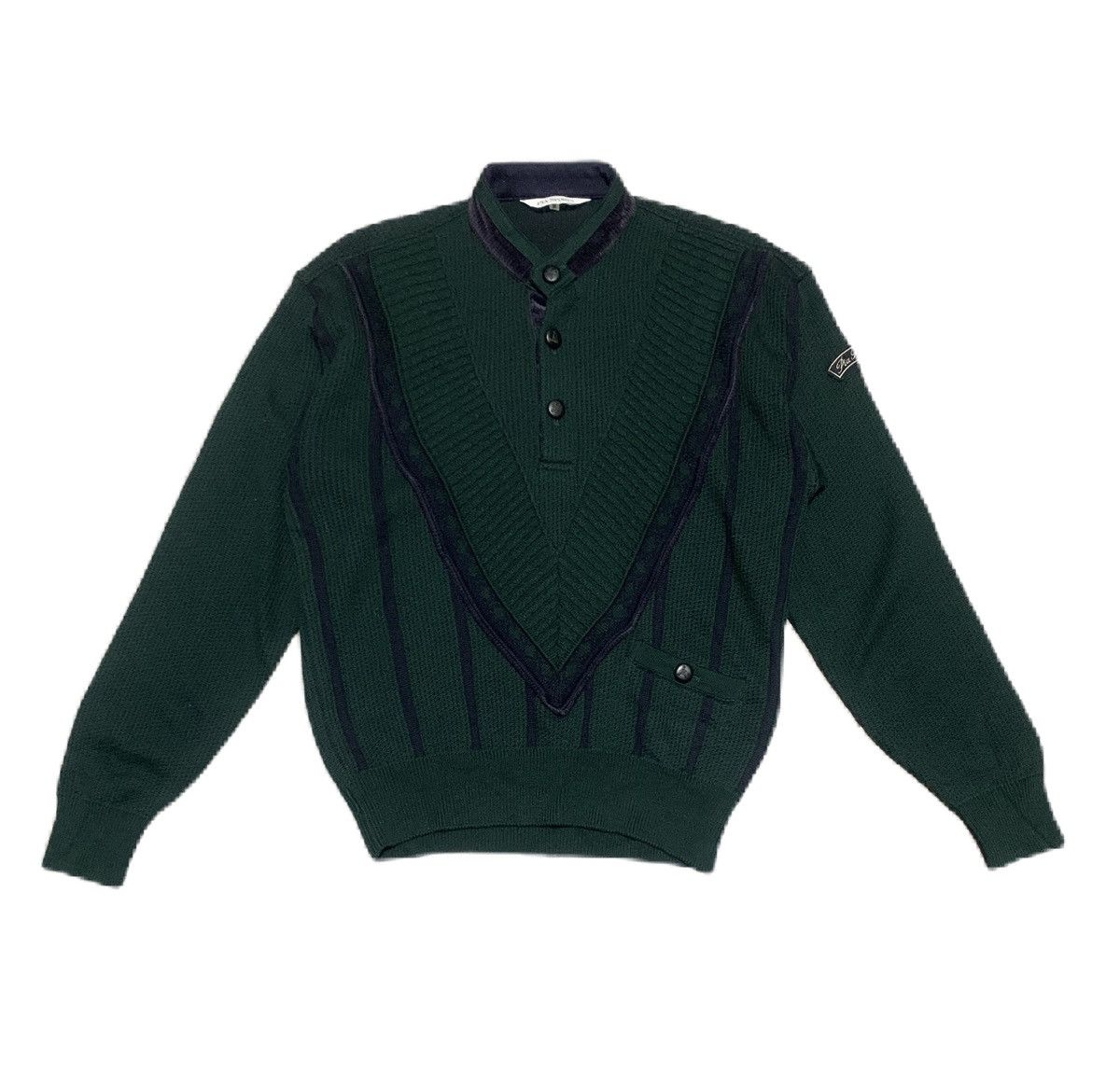 Vintage Vintage Pia Sport Wool Knit Sweater Jacket Size US M / EU 48-50 / 2 - 1 Thumbnail