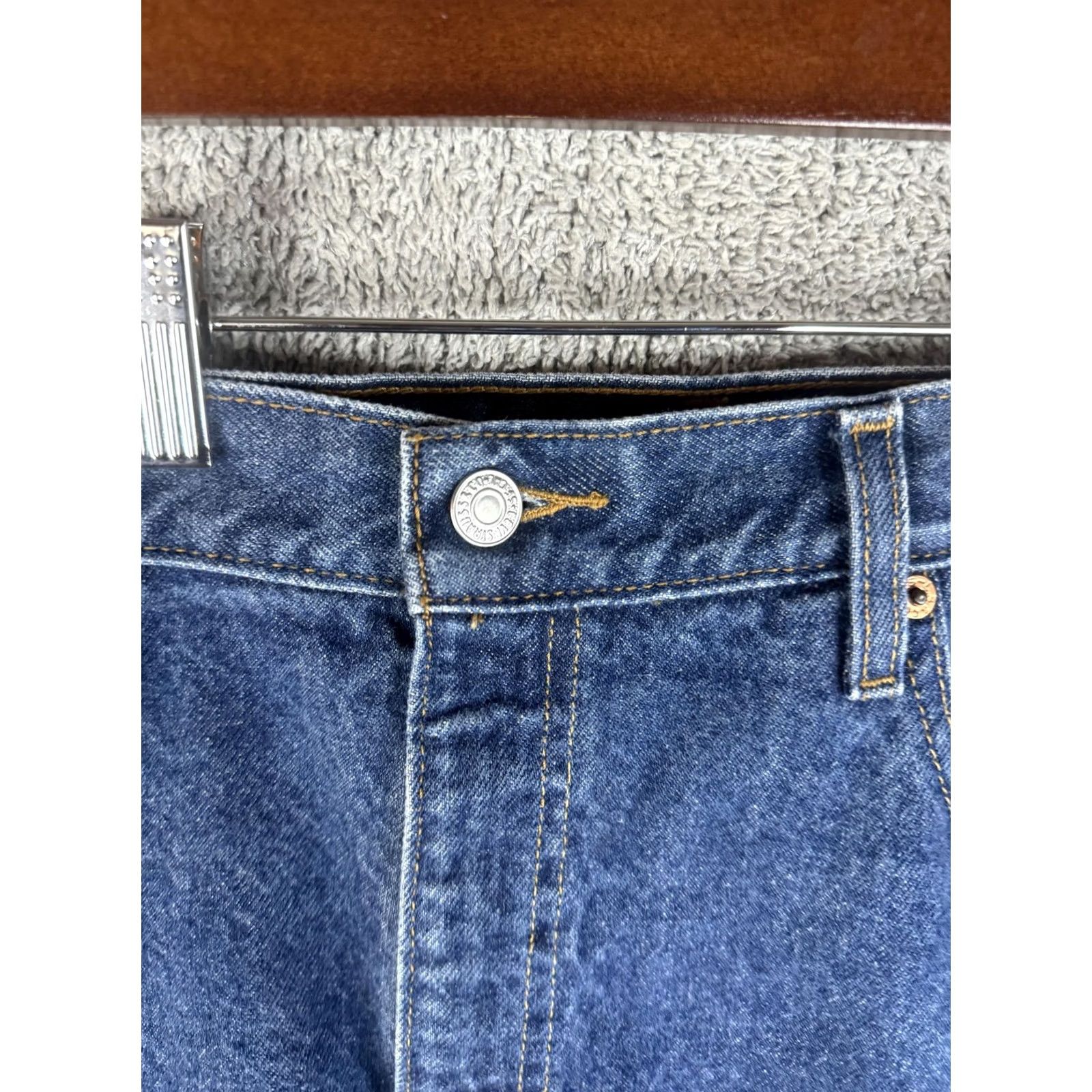Levi's VINTAGE Levis 517 Jeans Mens 40x30 Blue Boot Cut Denim High Rise Classic Straight Leg Size US 40 / EU 56 - 4 Thumbnail
