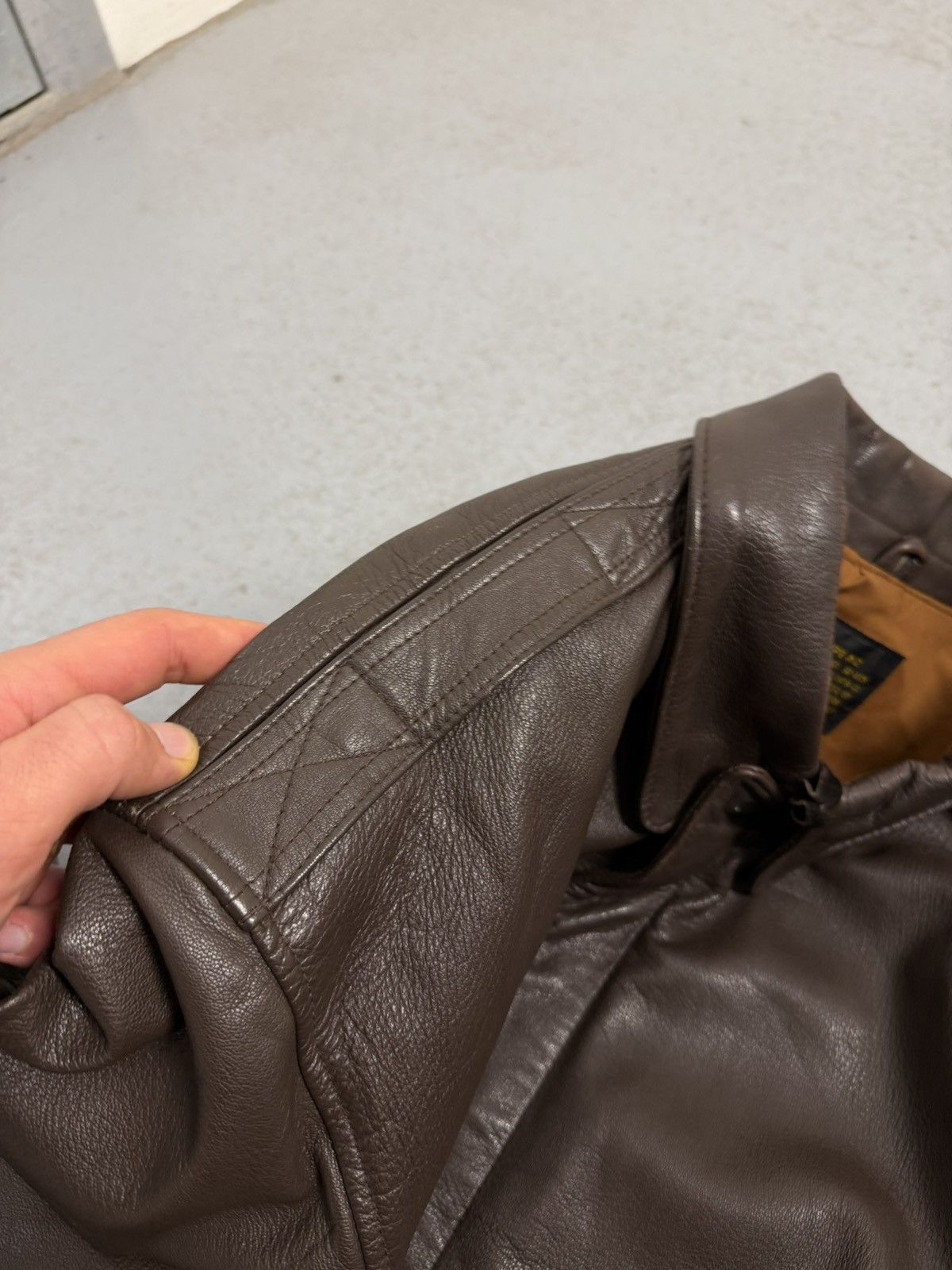 Avirex Vintage Avirex Aviator Military Leather Jacket Size US L / EU 52-54 / 3 - 8 Thumbnail