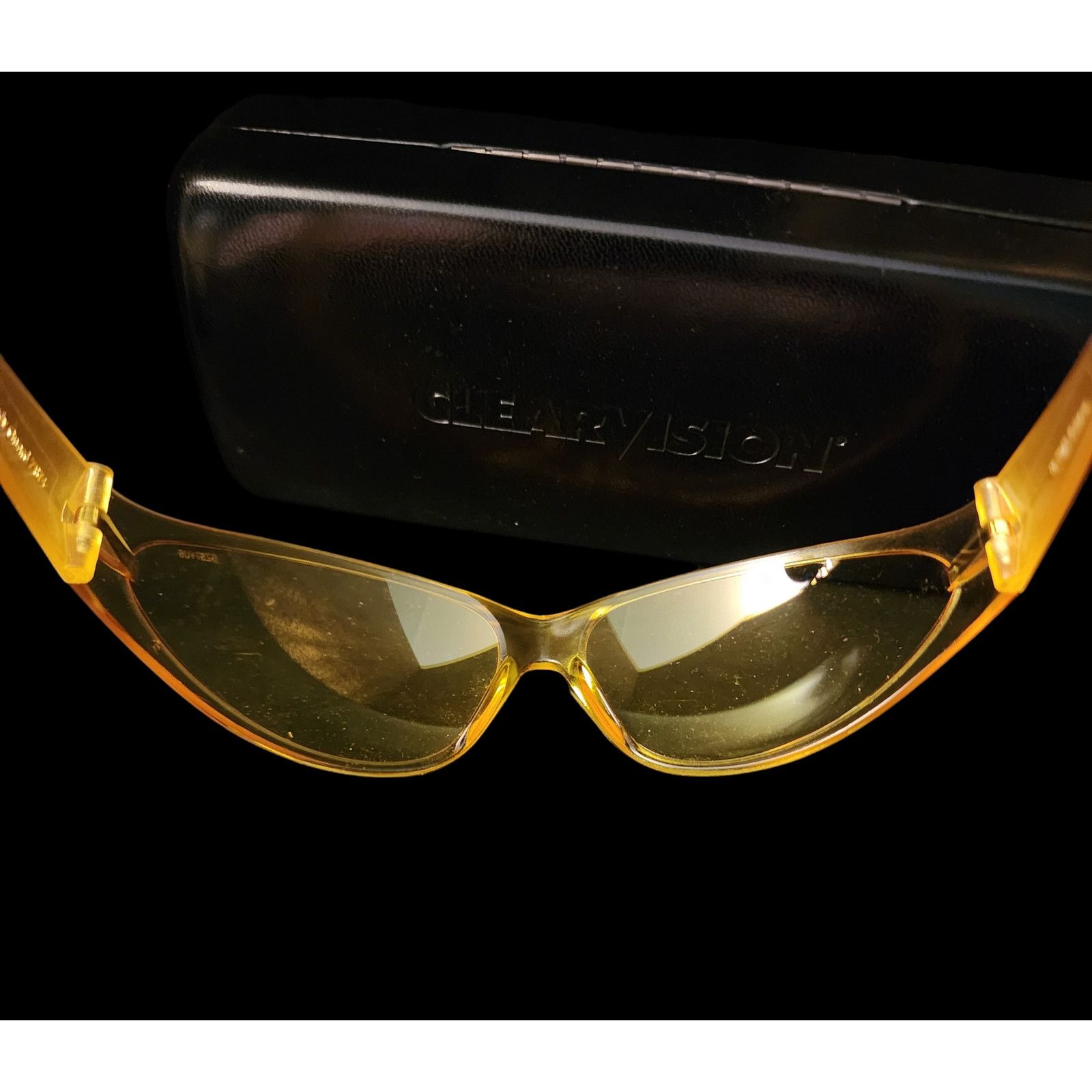 The Unbranded Brand Clearvision yellow lenses safety glasses with case. Size ONE SIZE - 5 Thumbnail