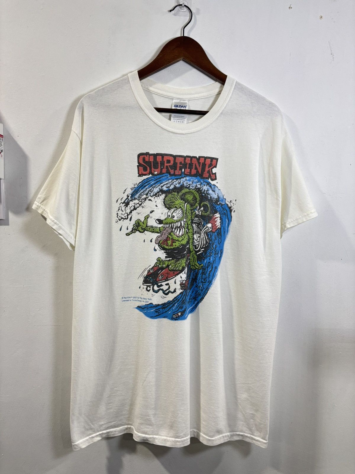 Vintage Vintage Surfink Rat Fink Tshirt Size US L / EU 52-54 / 3 - 1 Thumbnail