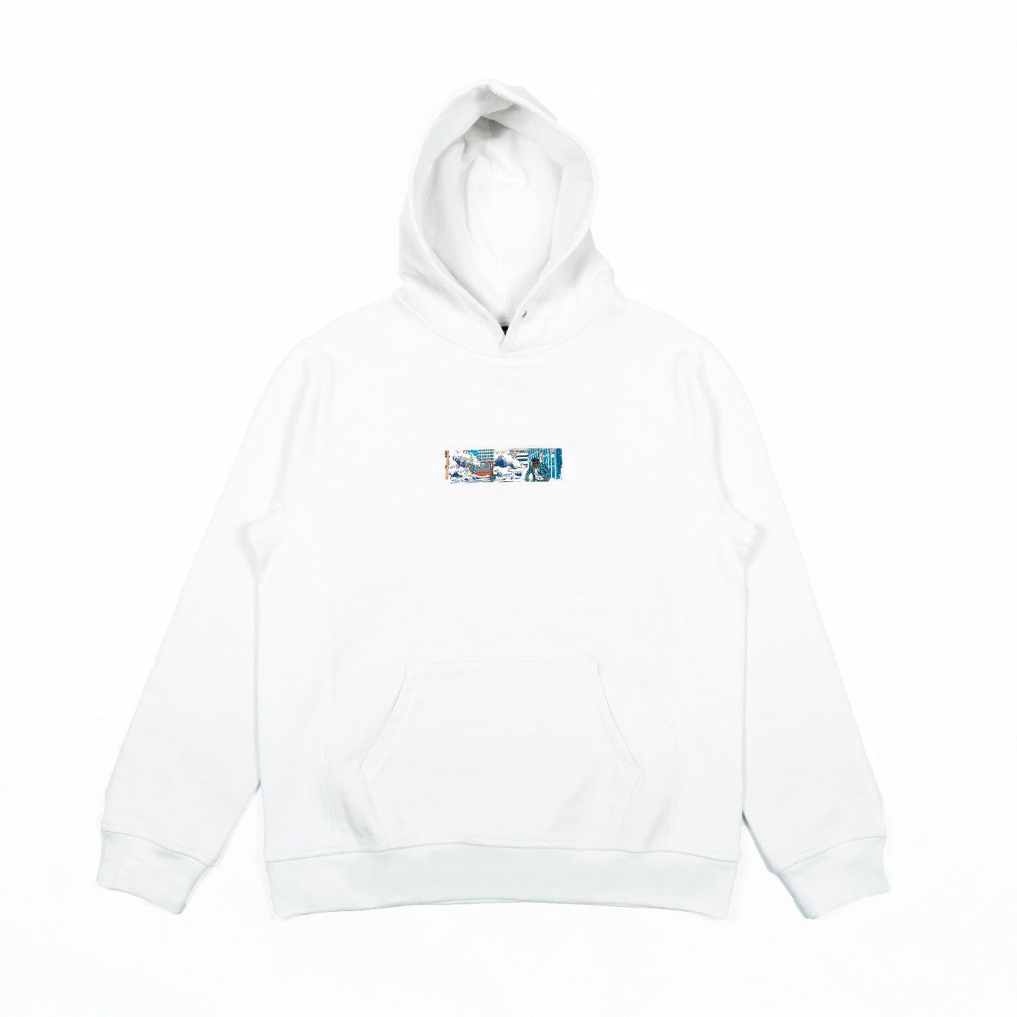 image of Derschutze "tsunami" Hoodie in White, Men's (Size Small)