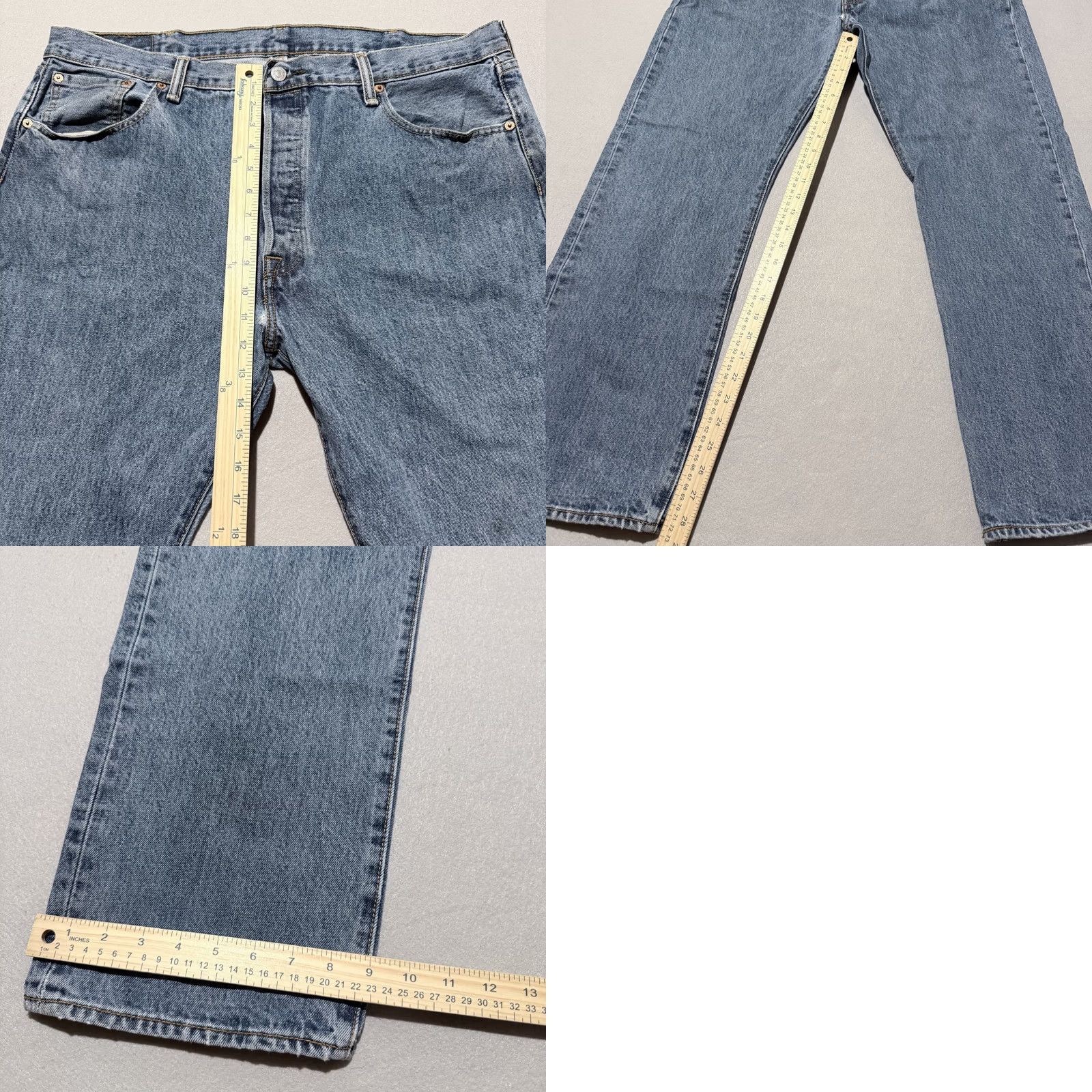 Levi's Levi'S Jeans Mens 40 Blue Men Denim Pockets Mid Rise Relaxed Straight Fit 40X30 Size US 40 / EU 56 - 9 Thumbnail