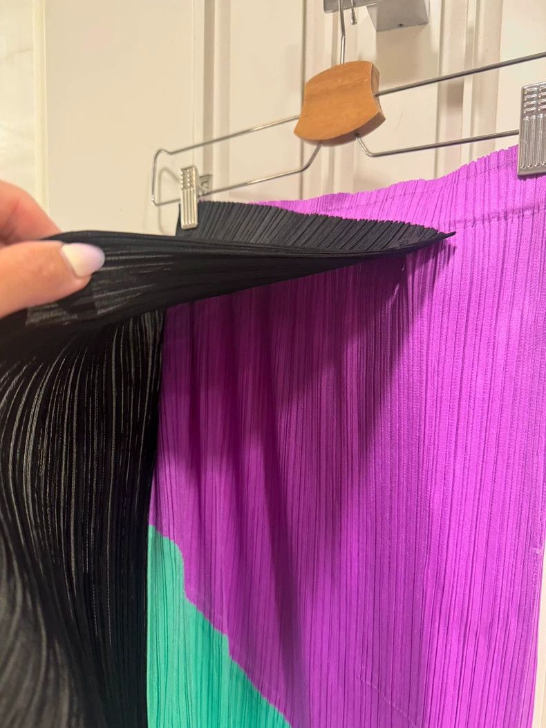 Issey Miyake Issey Miyake size:3 Multicolored skirt Size 42" / US 20 - 6 Thumbnail
