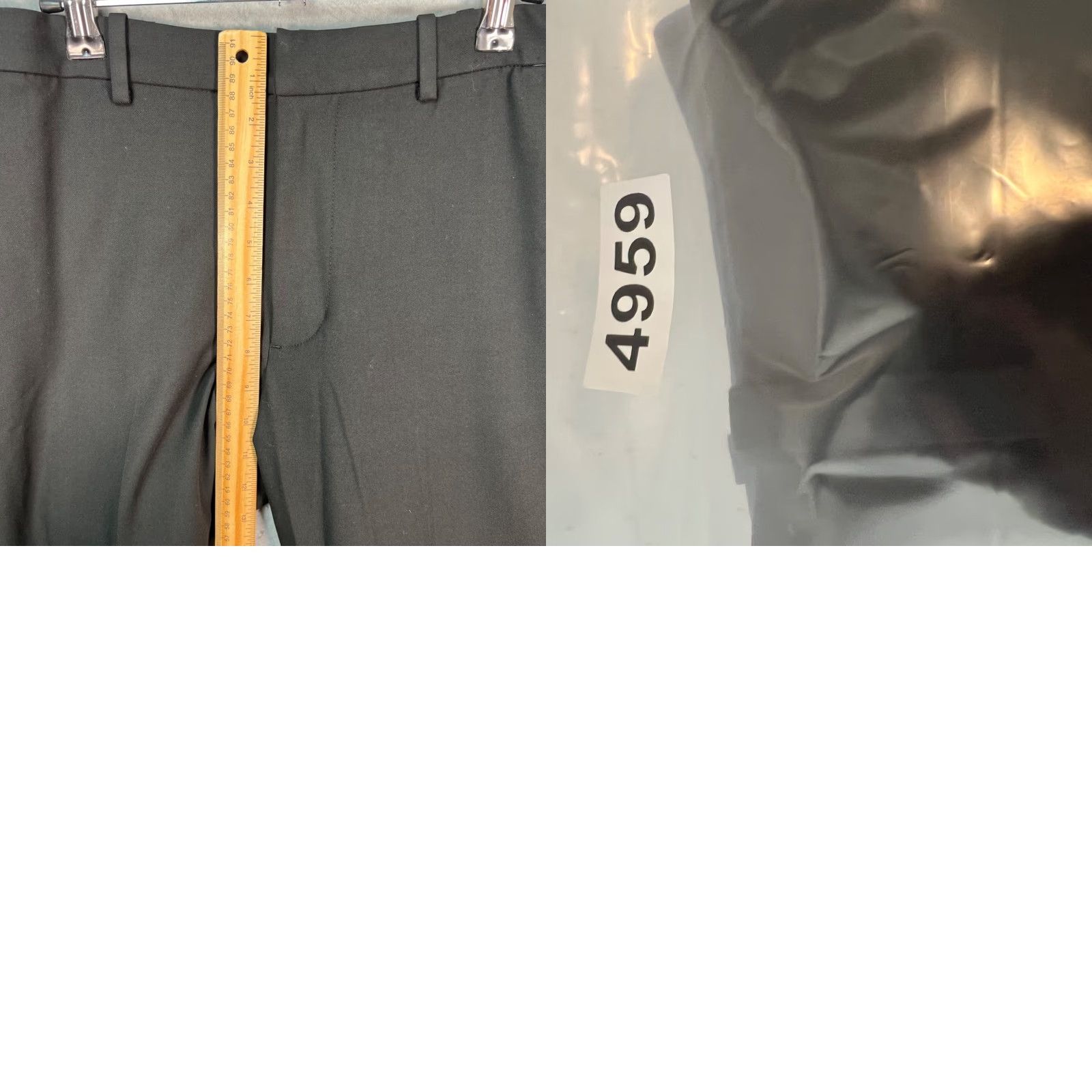 Uniqlo Uniqlo Slim Fit Dress Pants Men Black 27-30 Tapered Leg Flat Front Polyester Modern Regular Inseam 27in Laundry Safe XS? Size US 29 - 8 Thumbnail