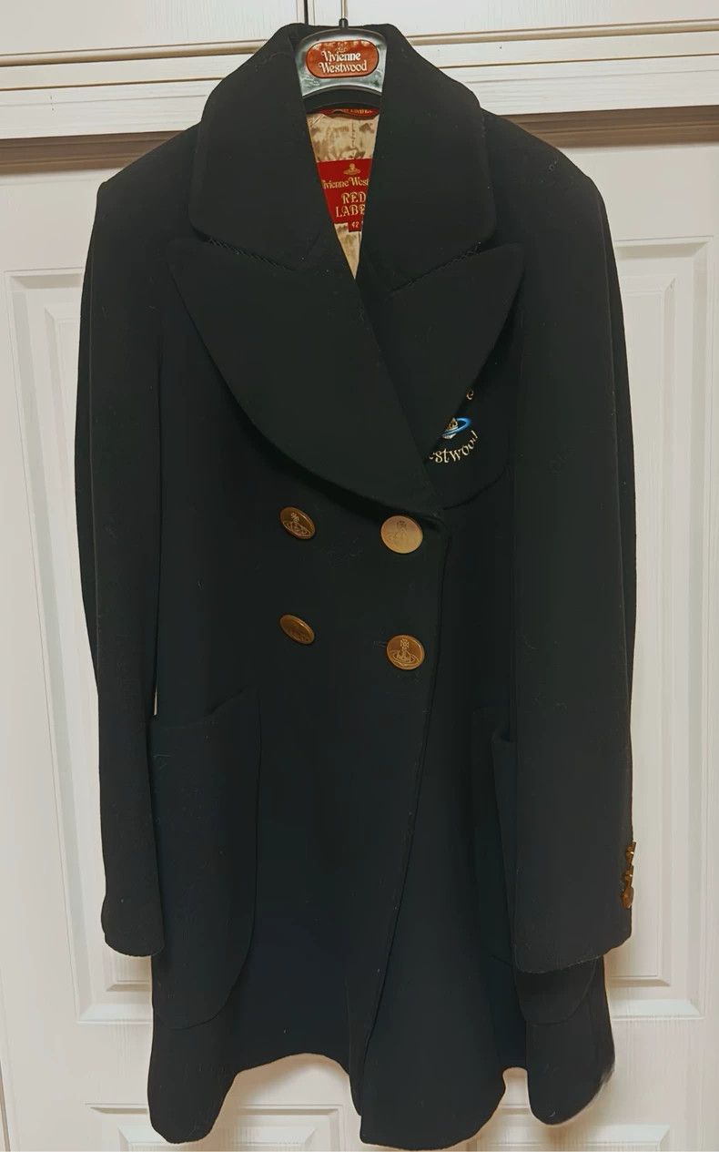 Vivienne Westwood Vivienne Westwood Italian badges and woolen overcoats Size L / US 10 / IT 46 - 2 Thumbnail