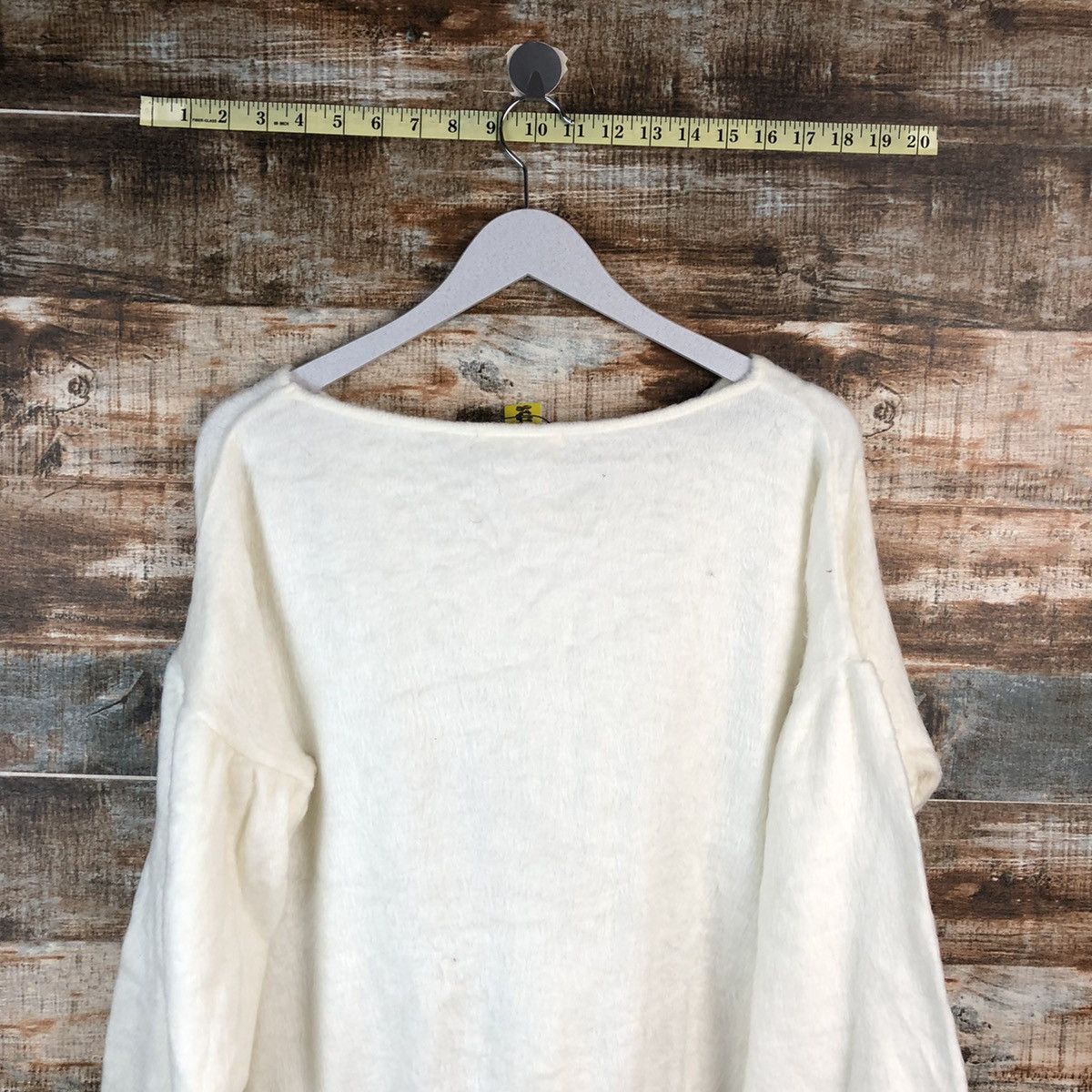 Homespun Knitwear × Japanese Brand Ain Les Sains White Knitwear #A2228 Size M / US 6-8 / IT 42-44 - 13 Thumbnail