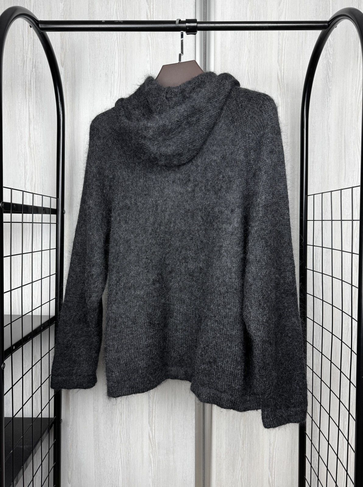 Transit Transit Par-Such Dark Grey Mohair blend full zip hoodie 2 Size M / US 6-8 / IT 42-44 - 7 Thumbnail