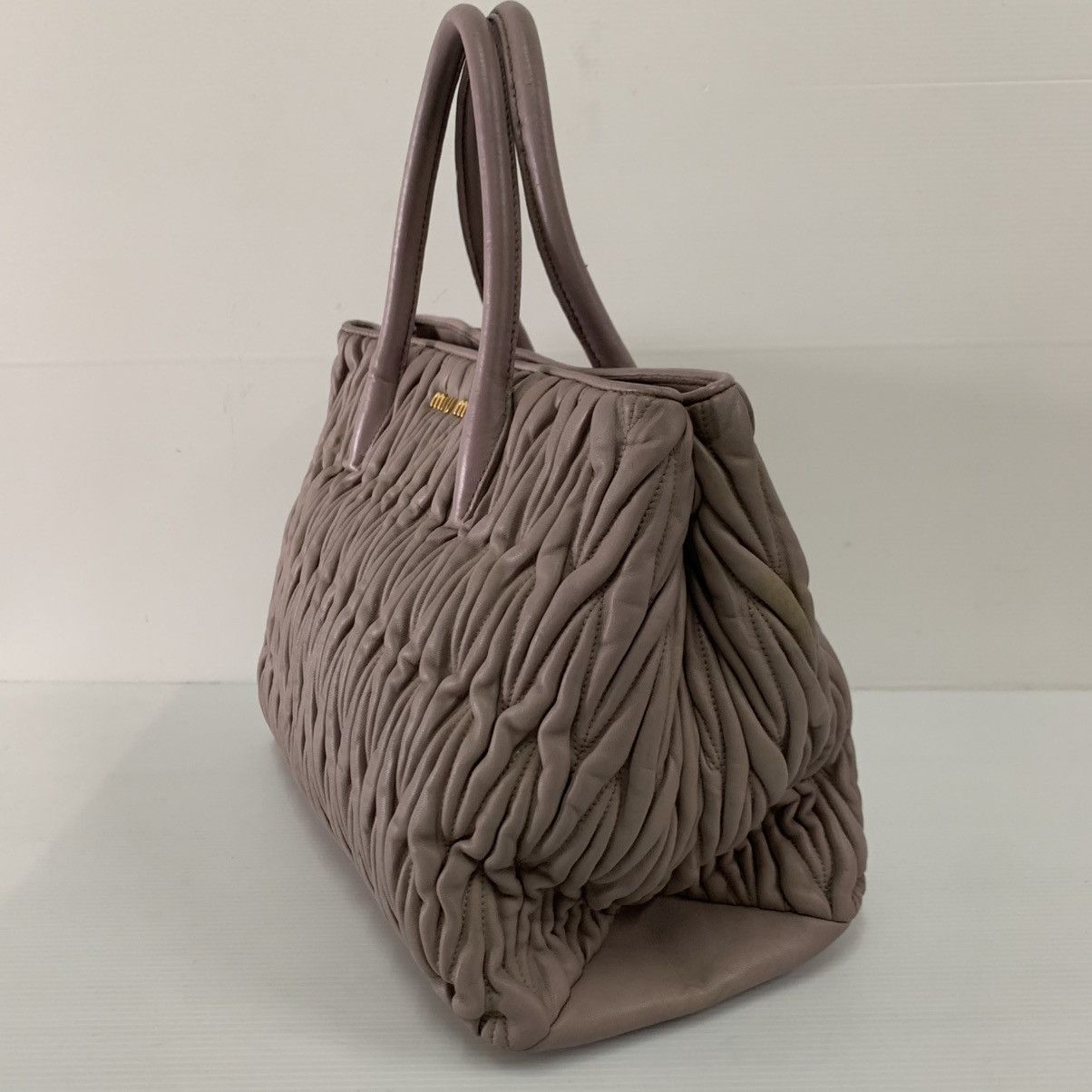 Miu Miu Miu Miu Matelasse Hand Bag Leather Size ONE SIZE - 6 Thumbnail