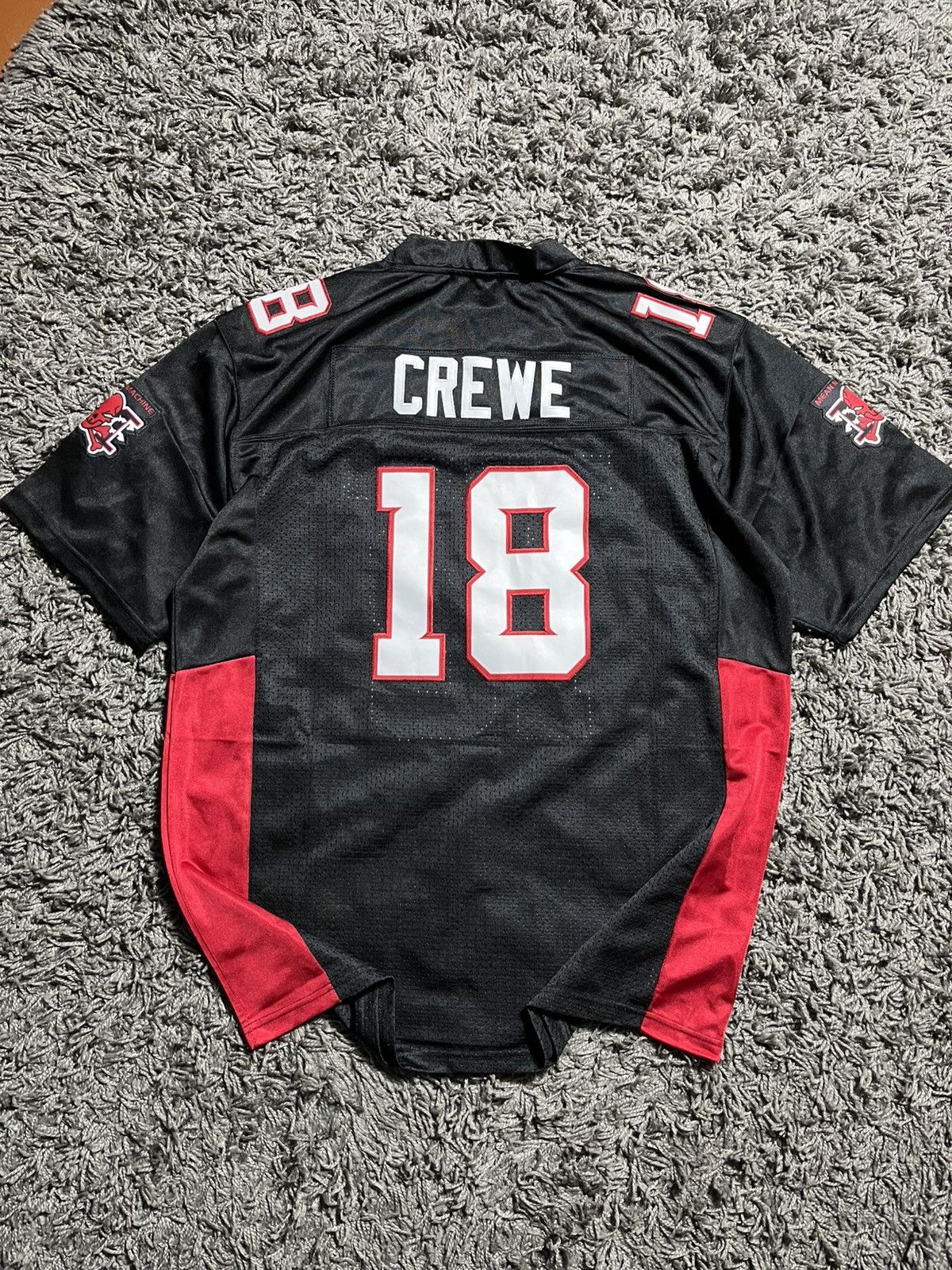 Vintage MOVIE MEAN MACHINE CREWE #18 JERSEY LONGEST YARD BLACK Size US L / EU 52-54 / 3 - 4 Thumbnail