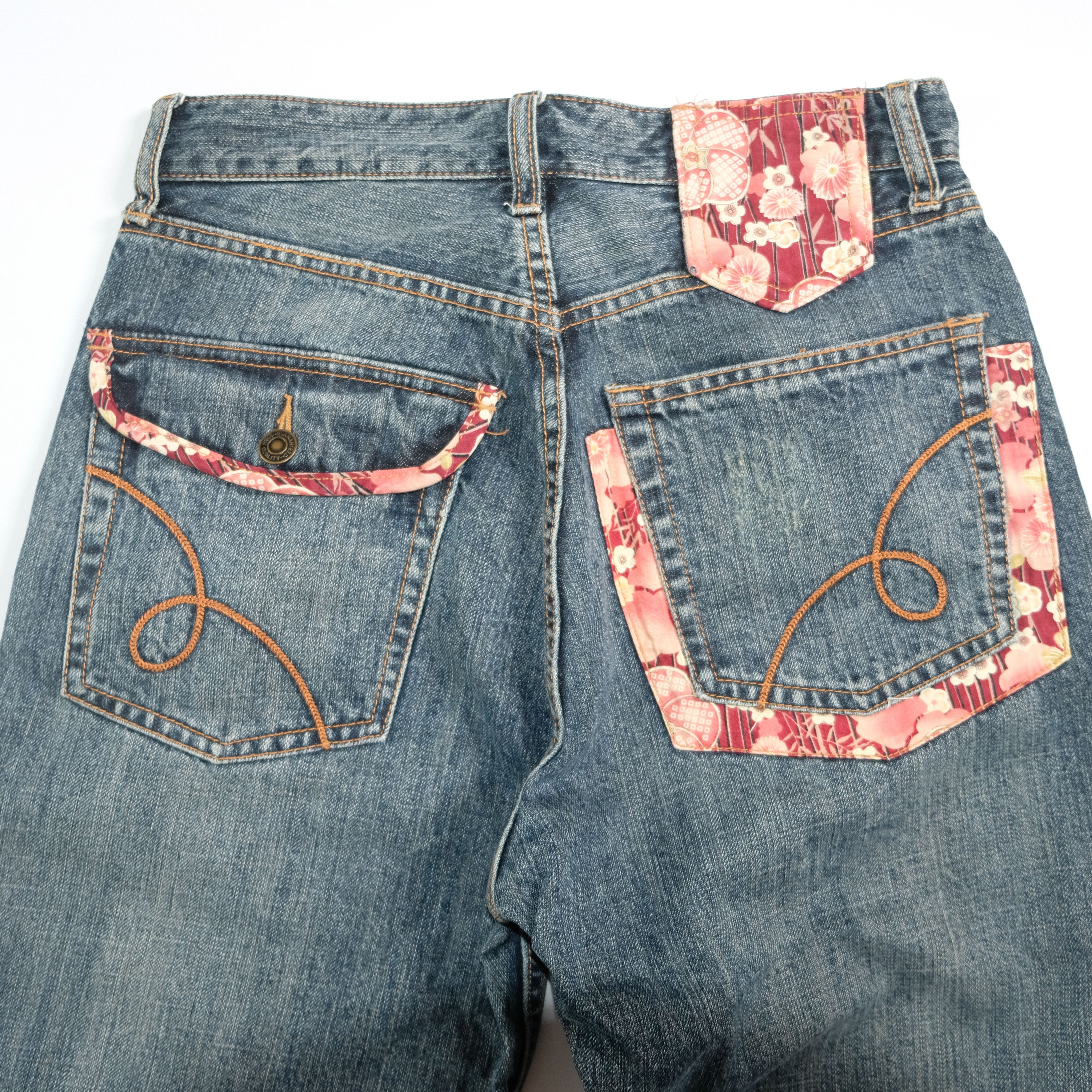 Other Sukarjan embroidered sakura patchwork denim jeans Size US 28 / EU 44 - 4 Thumbnail