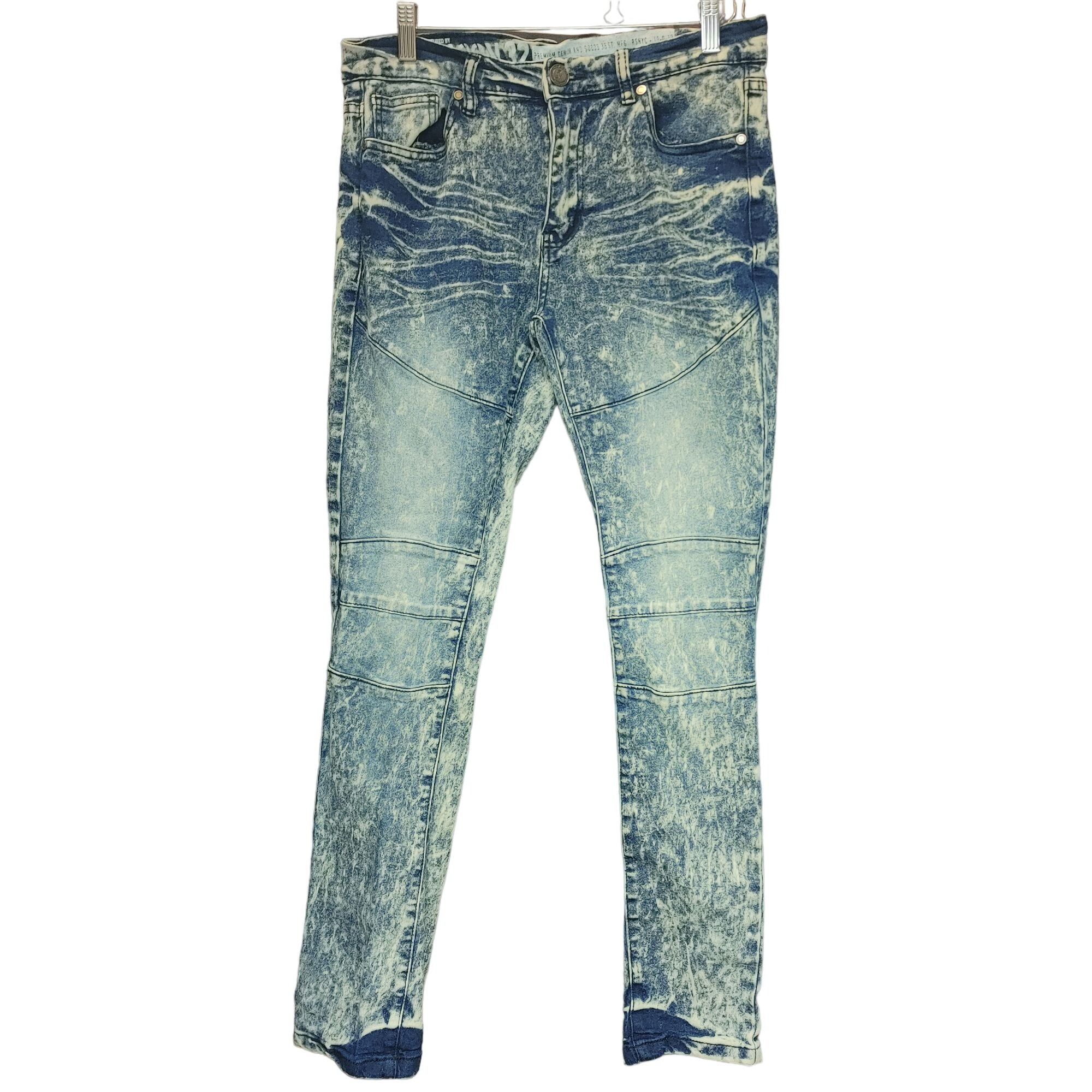 Reason RSN | Reason Supply Co. Women's Skinny Leg Acid Washed Jeans Size 32" / US 10 / IT 46 - 1 Thumbnail