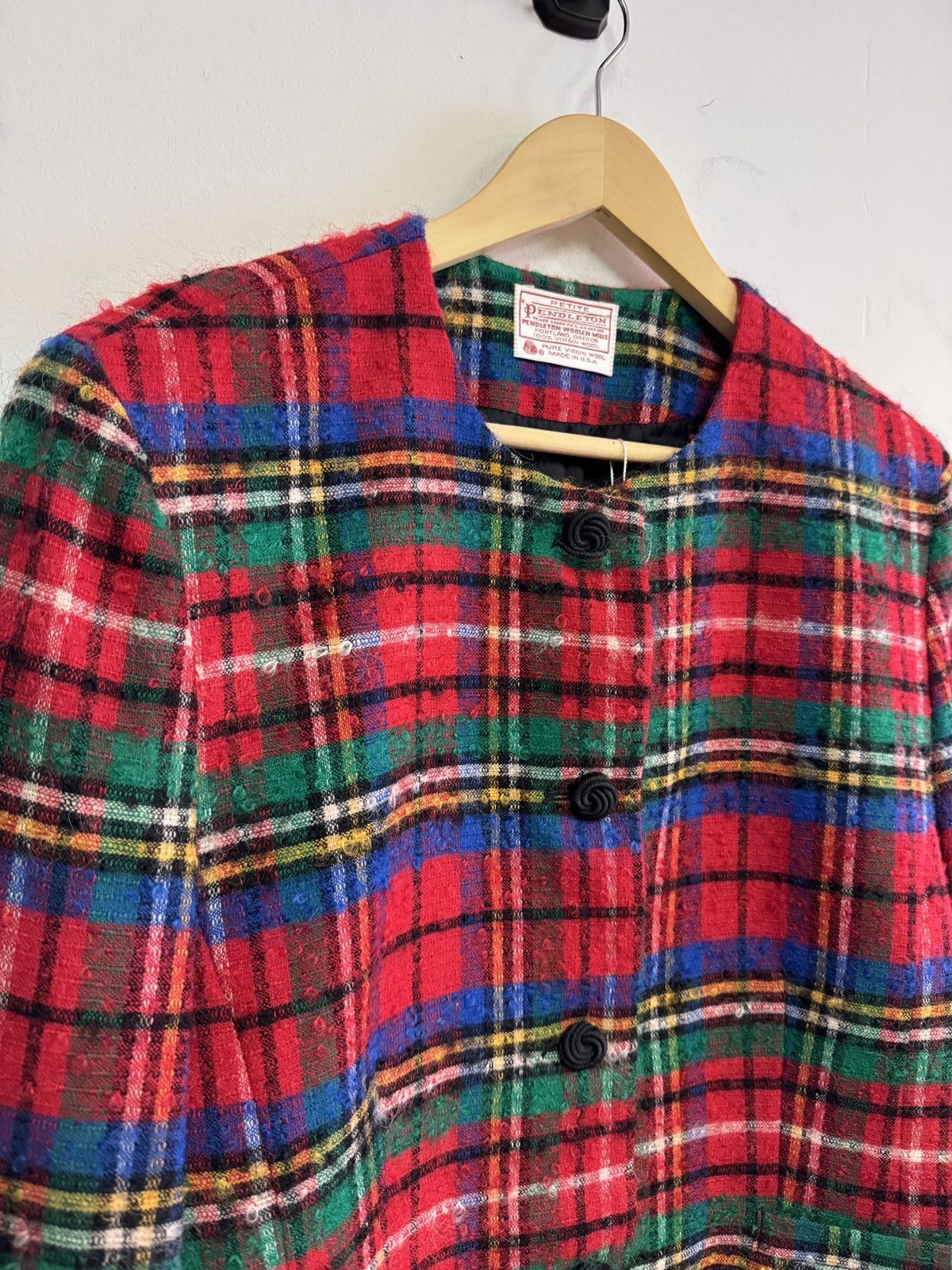 Vintage 70s/80s Pendleton Wool Blazer Size M / US 6-8 / IT 42-44 - 2 Thumbnail