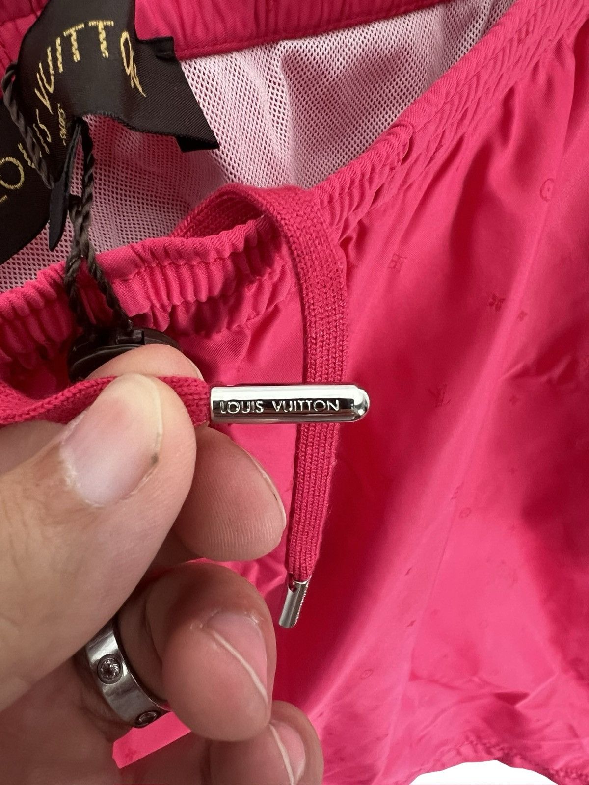 Louis Vuitton Louis Vuitton Monogram Swim Shorts – Pink Size US 30 / EU 46 - 5 Thumbnail