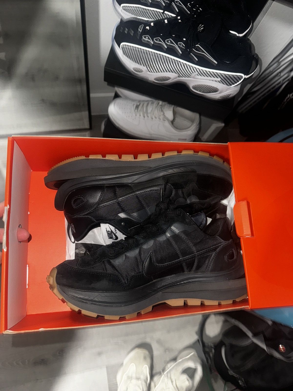 Nike Sacai Vaporwaffle Black Gum | Grailed