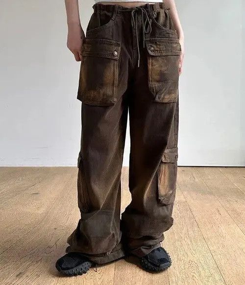 Japanese Brand × Jean Distressed Brown Pocket Stitching Jeans Size 30" / US 8 / IT 44 - 4 Thumbnail