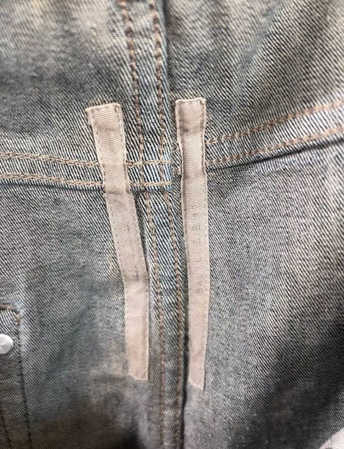 Rick Owens Rick Owens Runway Waxed Canvas&Denim Patchwork Cropped Pants Size US 34 / EU 50 - 7 Thumbnail