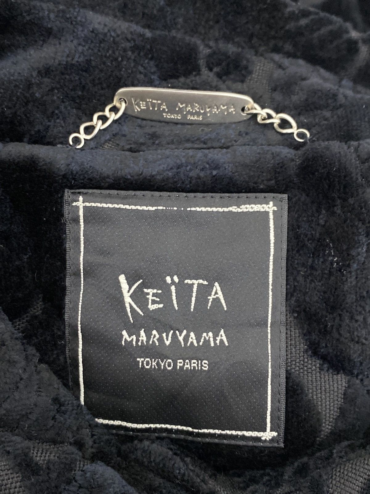 Japanese Brand 2000’s Keita Maruyama Floral Velvet Overcoat Size M / US 6-8 / IT 42-44 - 11 Thumbnail