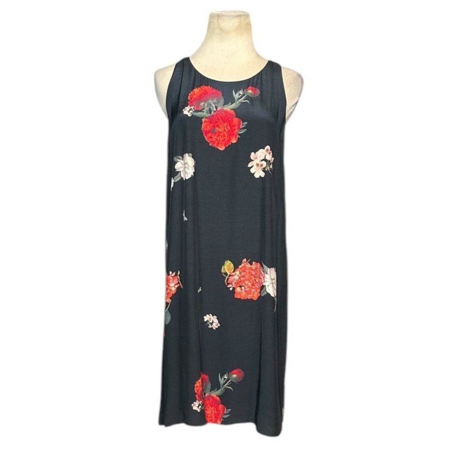 Alice + Olivia Alice + Olivia Castaway Black Red Floral Dress Size M Size S / US 4 / IT 40 - 1 Thumbnail