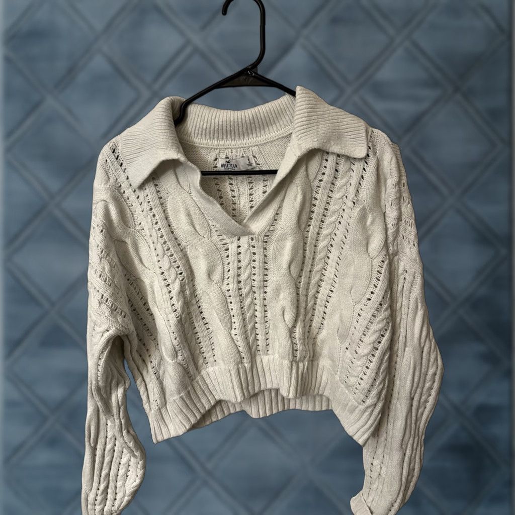 トップス vintage Hollister Vneck knit top S レディース vintage Hollister knit top S
