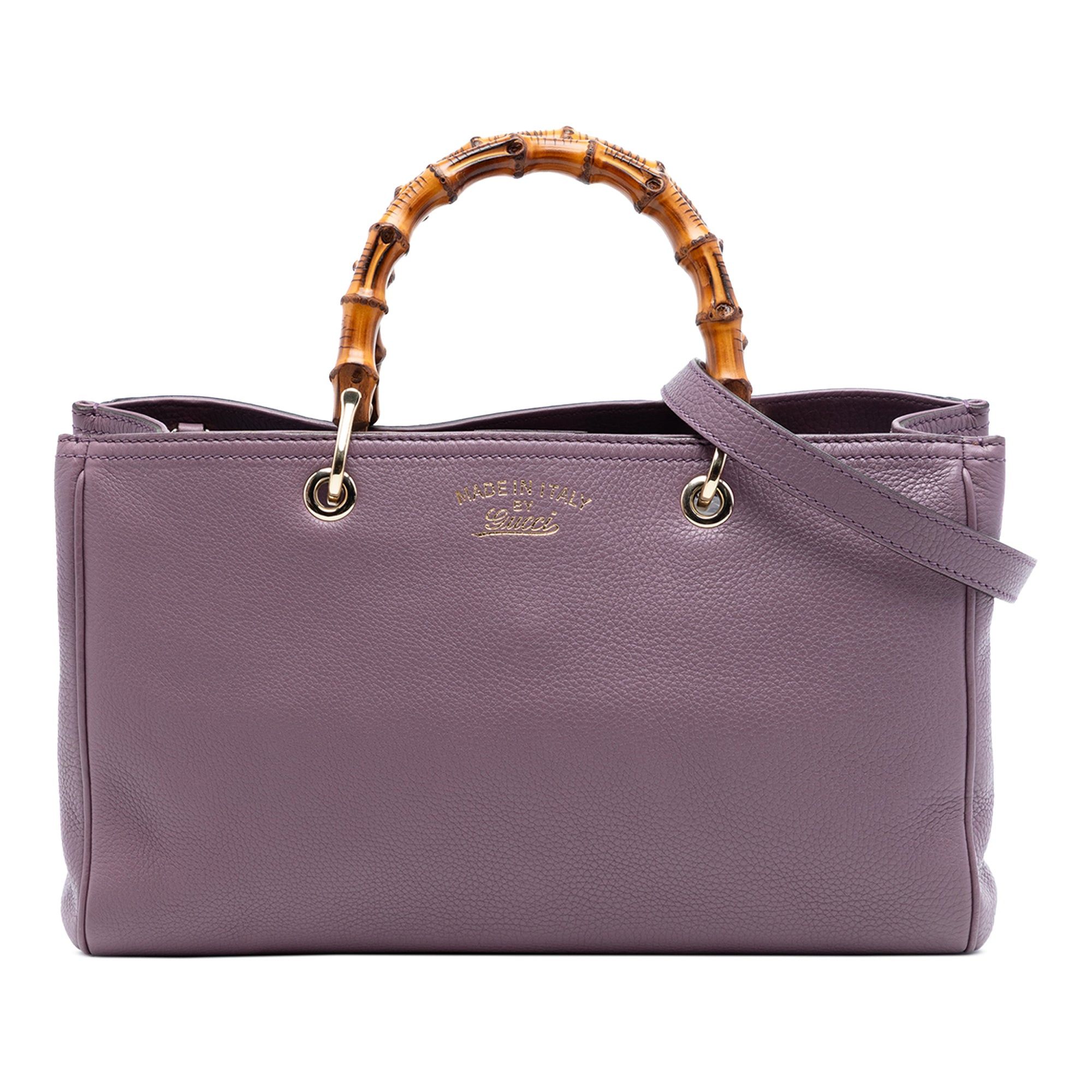 Gucci Medium Calfskin Bamboo Shopper Satchel Size ONE SIZE - 1 Thumbnail