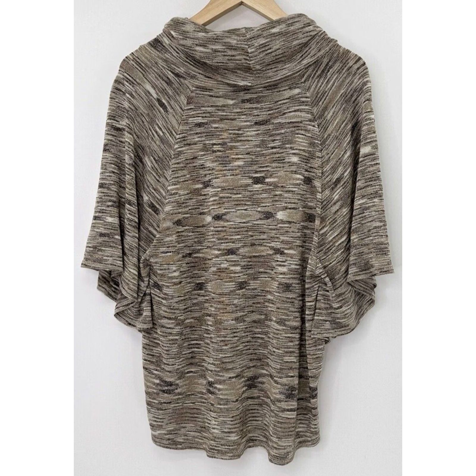 Vintage INC International Concepts Batwing Sweater - Gold Shimmer Brown Size L / US 10 / IT 46 - 2 Thumbnail