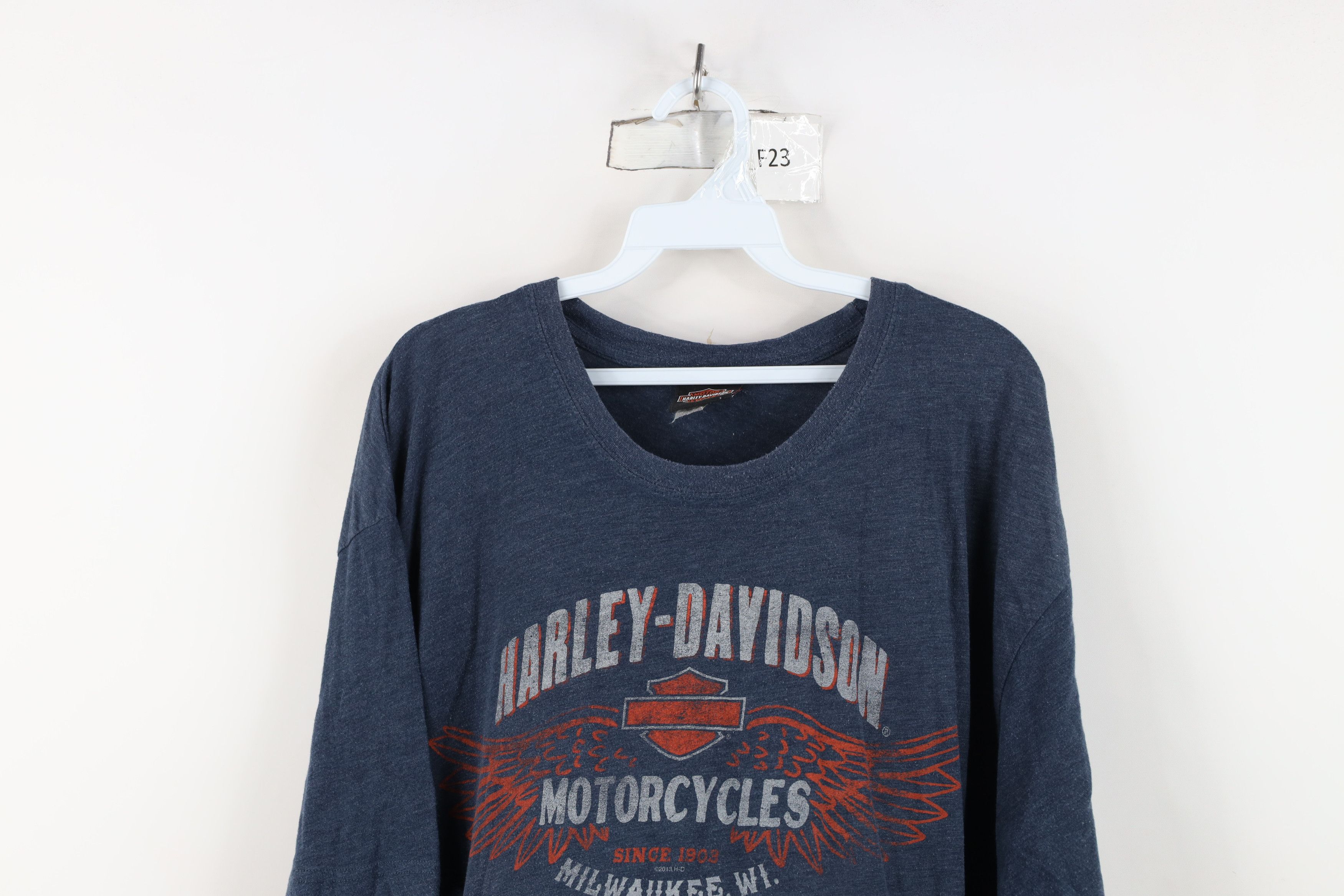 Harley Davidson Vintage Y2K Harley Davidson Jersey Knit Short Sleeve T-Shirt Size US XL / EU 56 / 4 - 2 Thumbnail